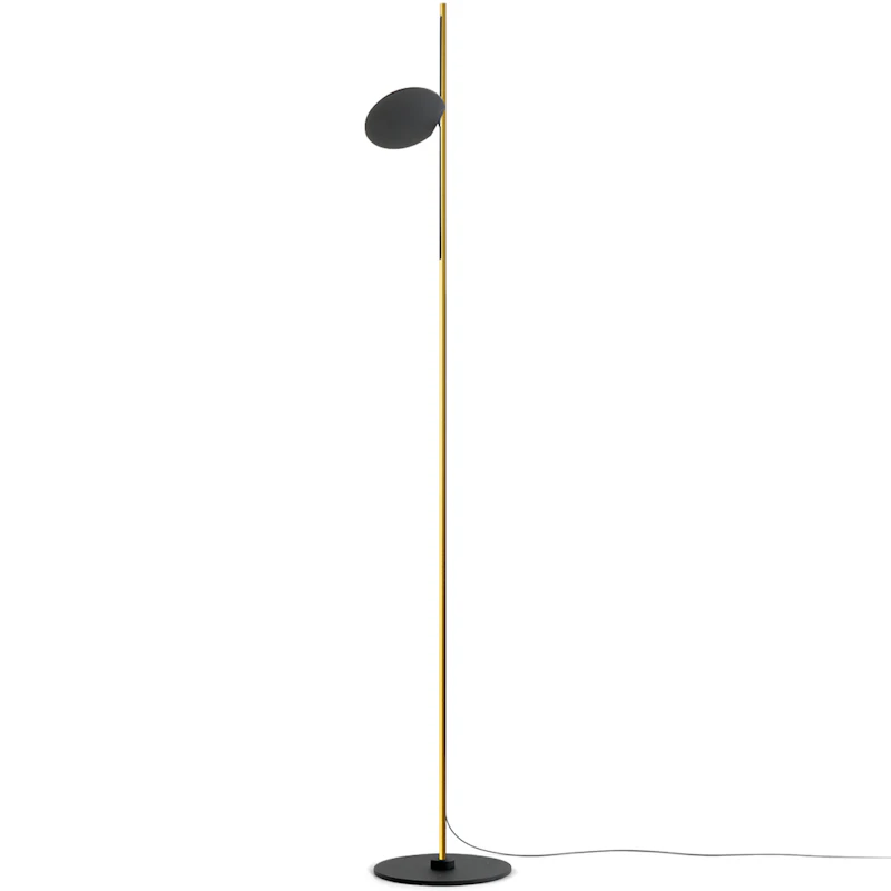 Kimia Golvlampa, Svart / Satin Gold