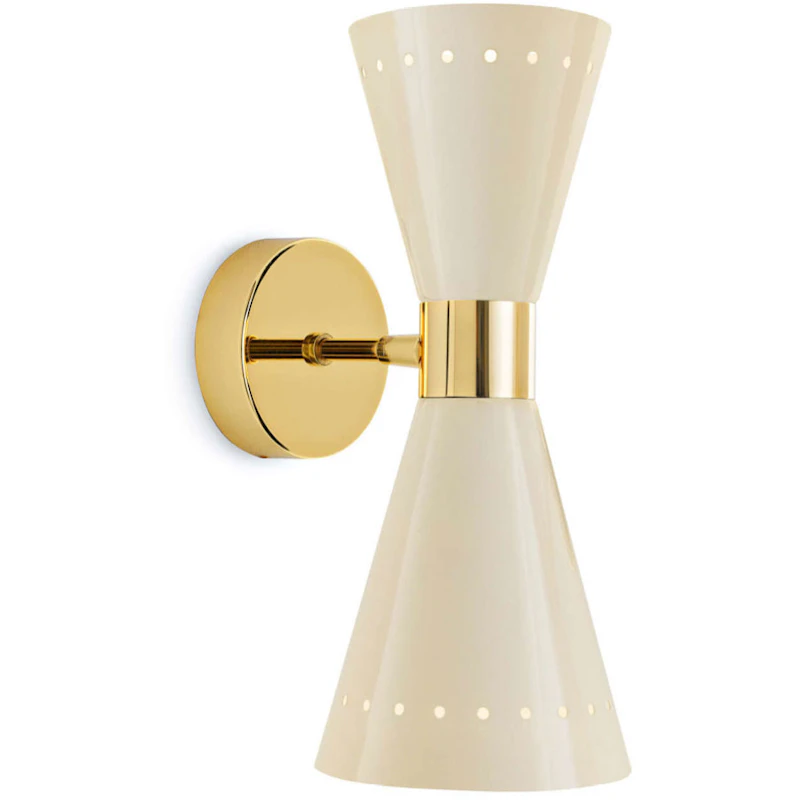 Megafono 2 Vägglampa, Ivory