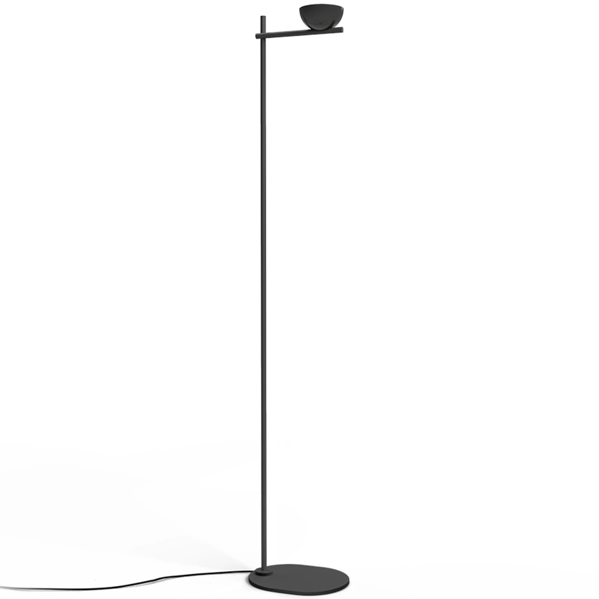 Stilnovo Nido Golvlampa 158 Cm - Golvlampor Aluminium Svart