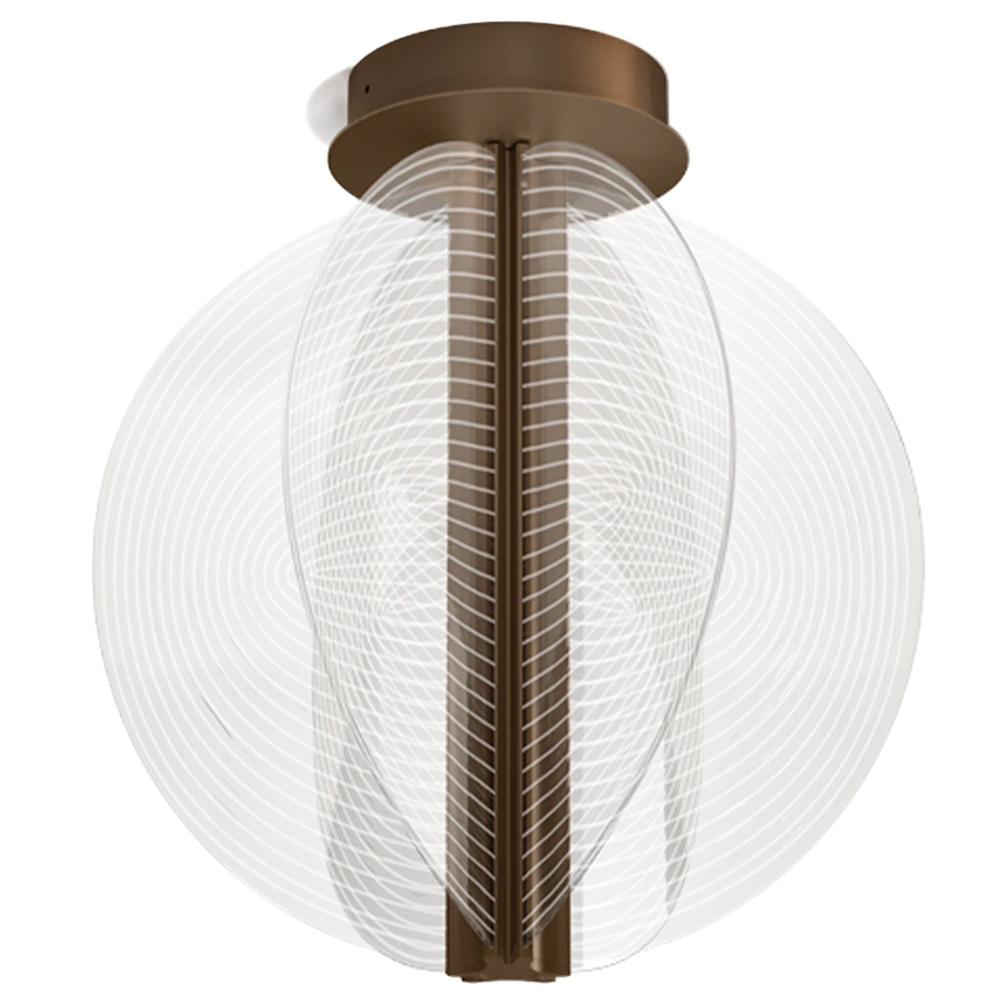 Stilnovo Papylia Plafond &Oslash;35 Dark Bronze - Plafonder Glas M&ouml;rk Brons