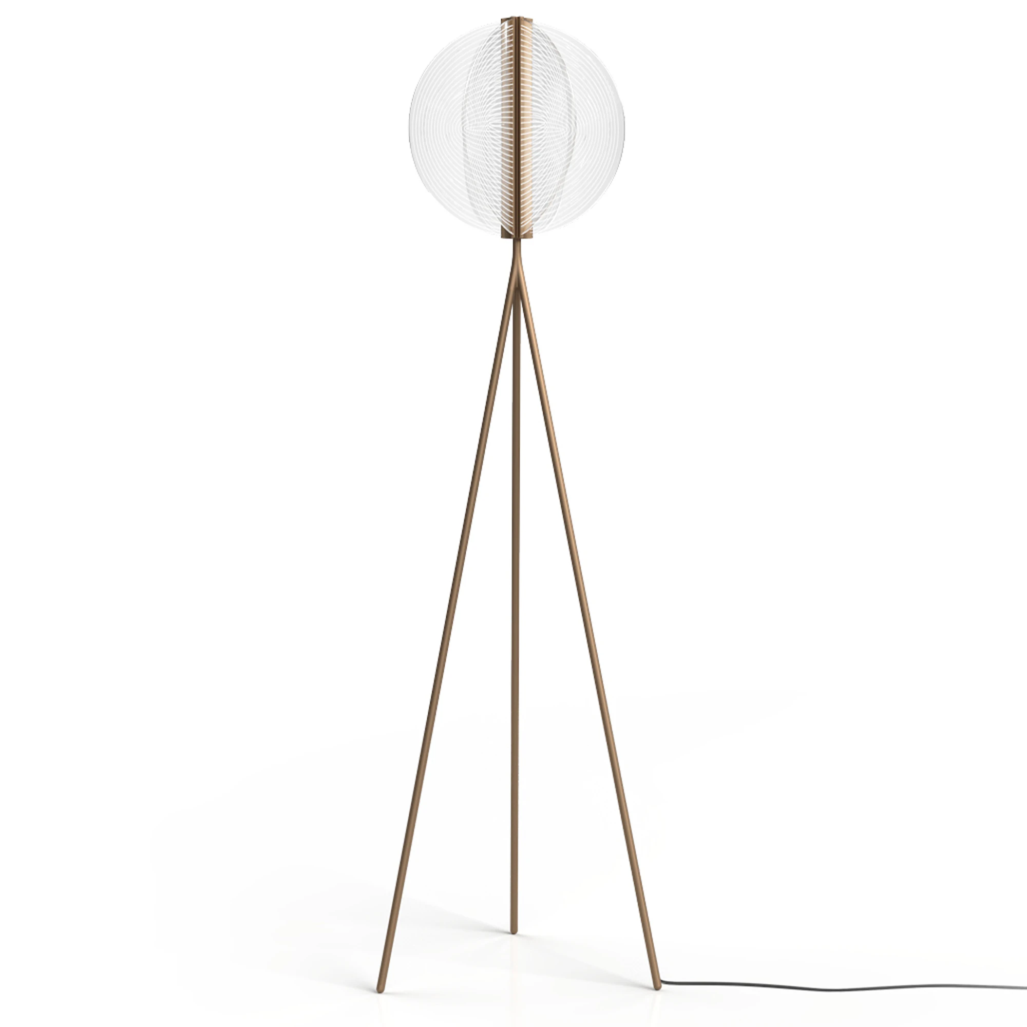 Stilnovo Papylia Golvlampa Dark Bronze - Golvlampor Glas M&ouml;rk Brons