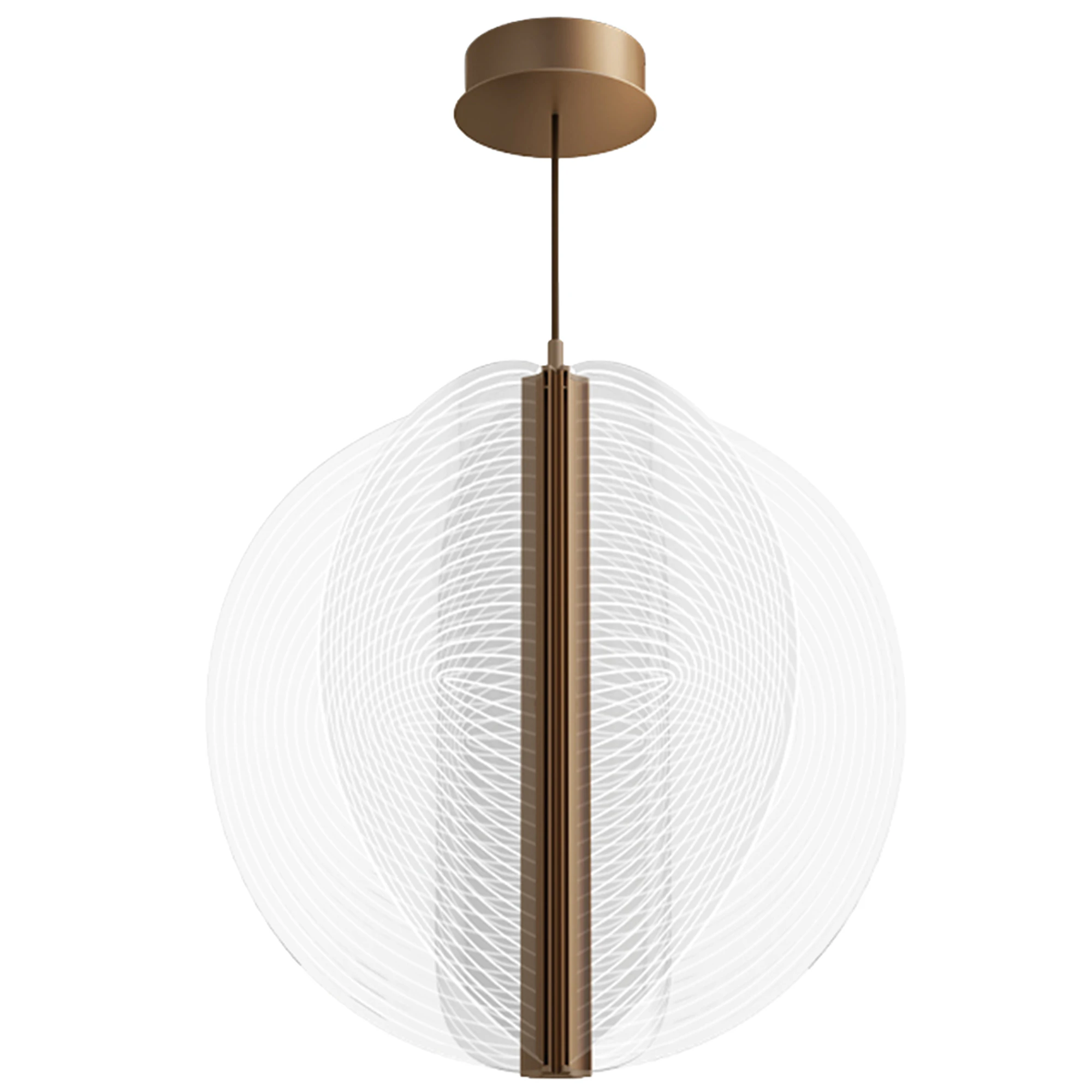 Stilnovo Papylia Pendel Ø50 Dark Bronze - Pendellampor Glas Mörk Brons