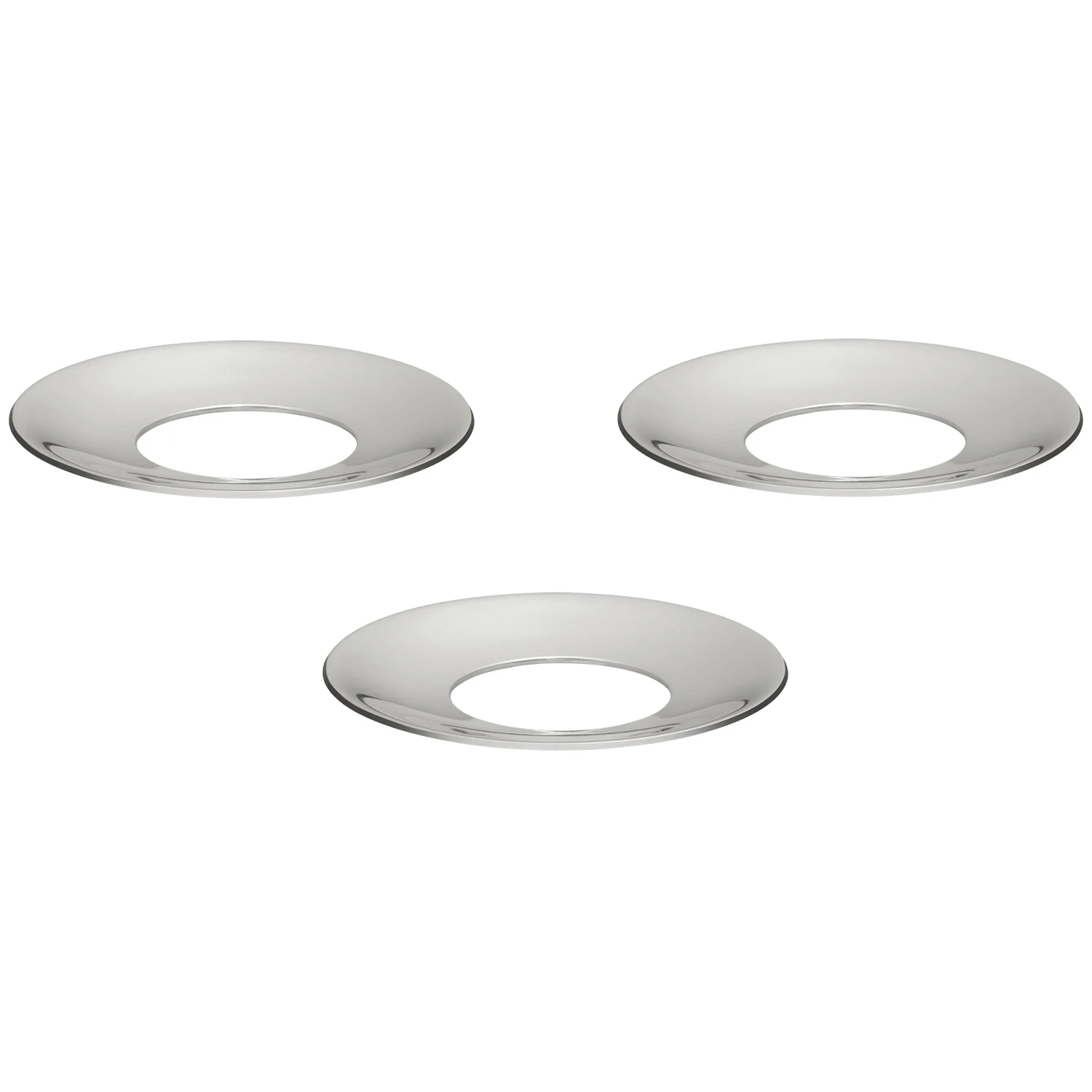 Stoff Nagel Ljusmanschett 3-pack - Ljusstakar Zinc Alloy Krom
