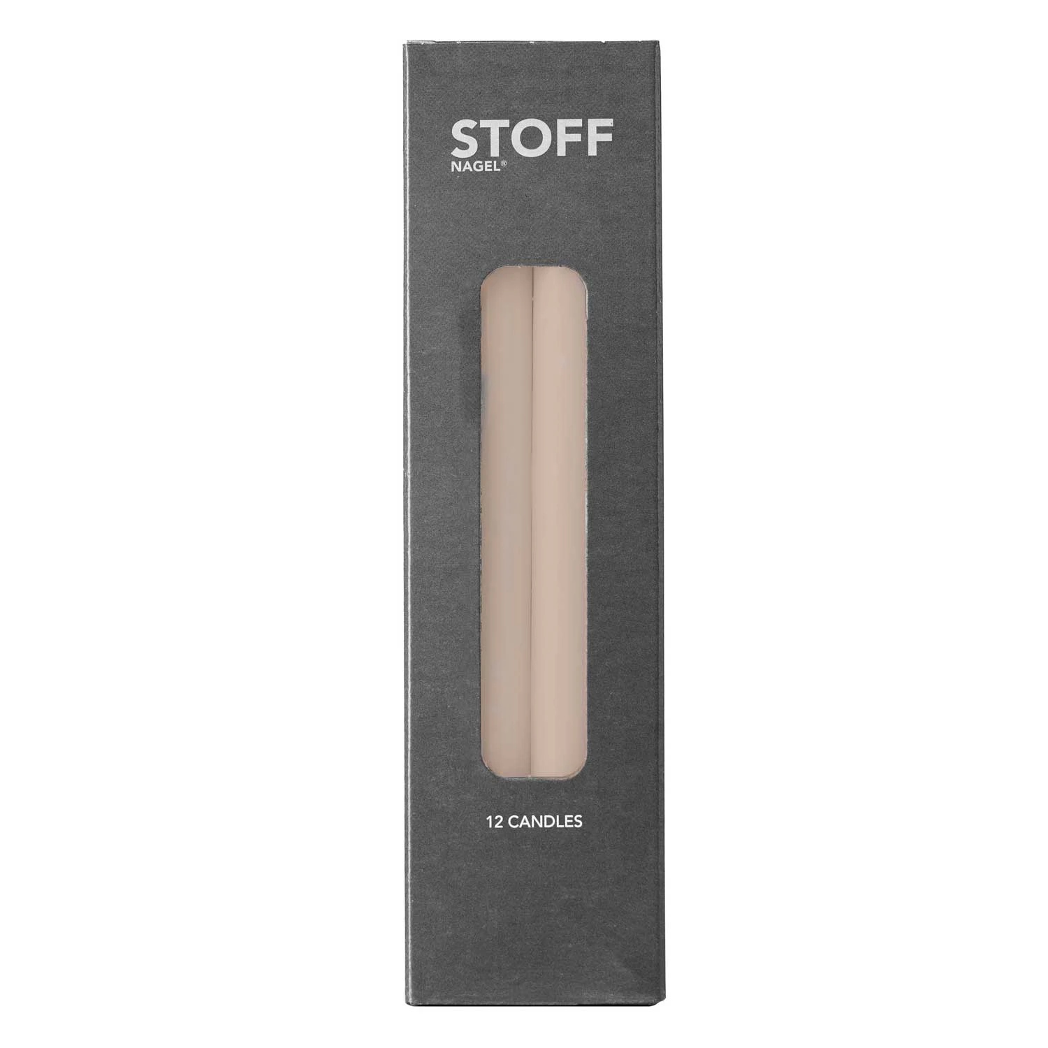 Stoff Nagel Nagel Ljus 12-pack - Ljus Paraffin Beige