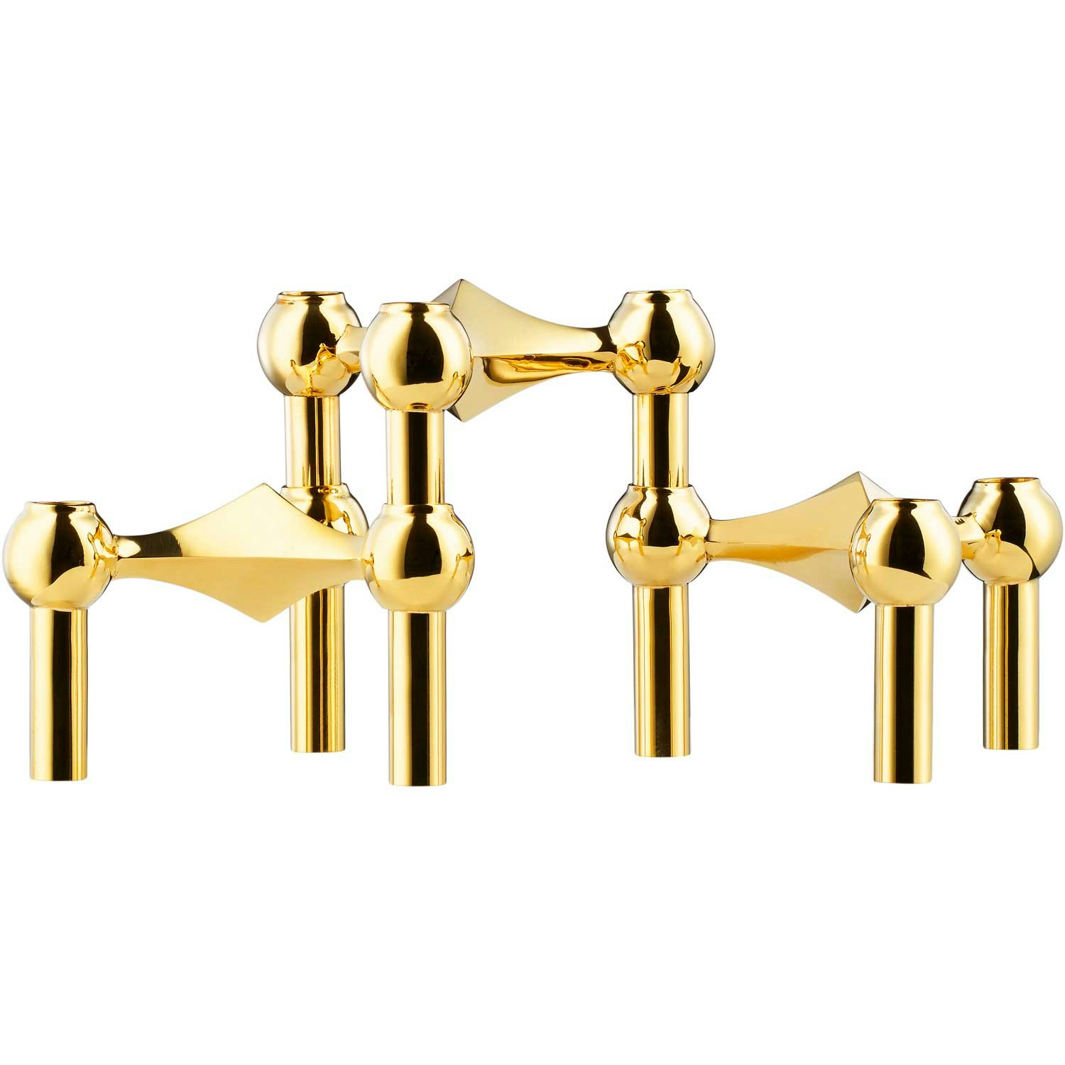 Stoff Nagel Nagel Ljusstake 3 Delar - Ljusstakar Mässing