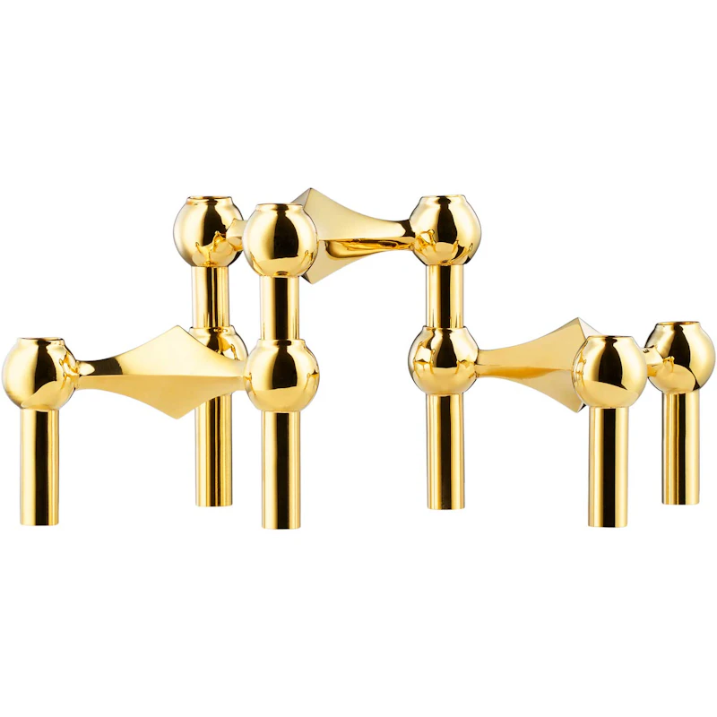 Nagel Ljusstake 3 Delar, Mässing