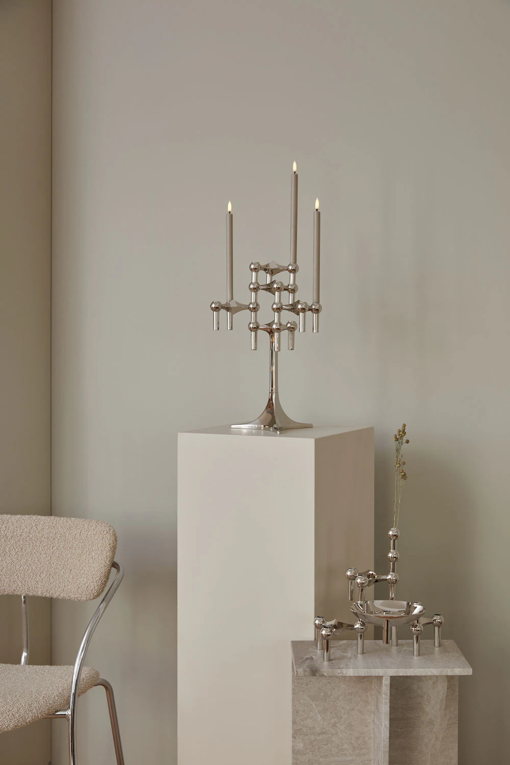 Stoff Nagel Nagel Ljusstake, krom från STOFF Nagel, bild 3