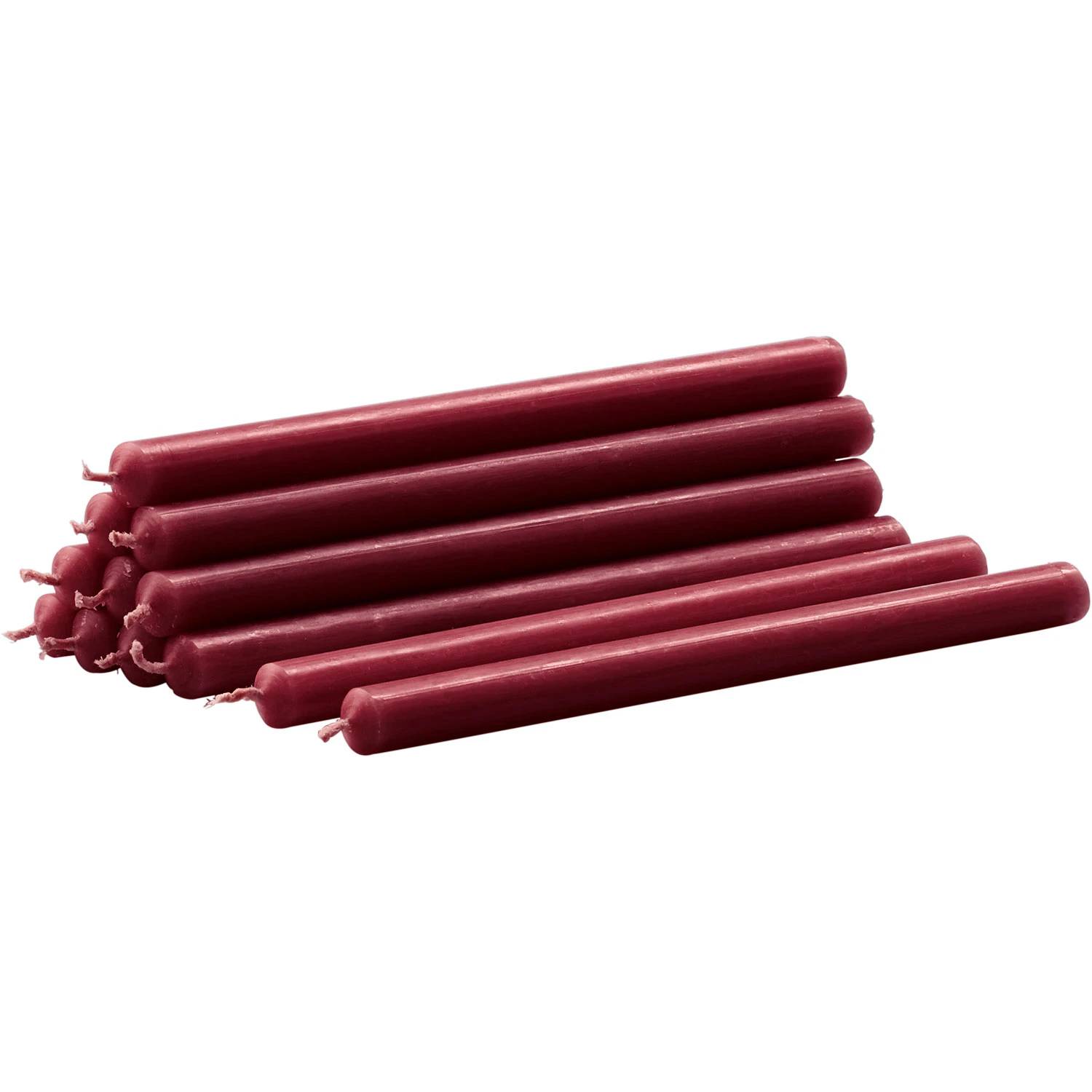 Stoff Nagel Nagel Ljus 12-pack - Ljus Paraffin Bordeaux