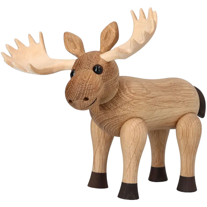 Harald Träfigur Älg, 14 cm