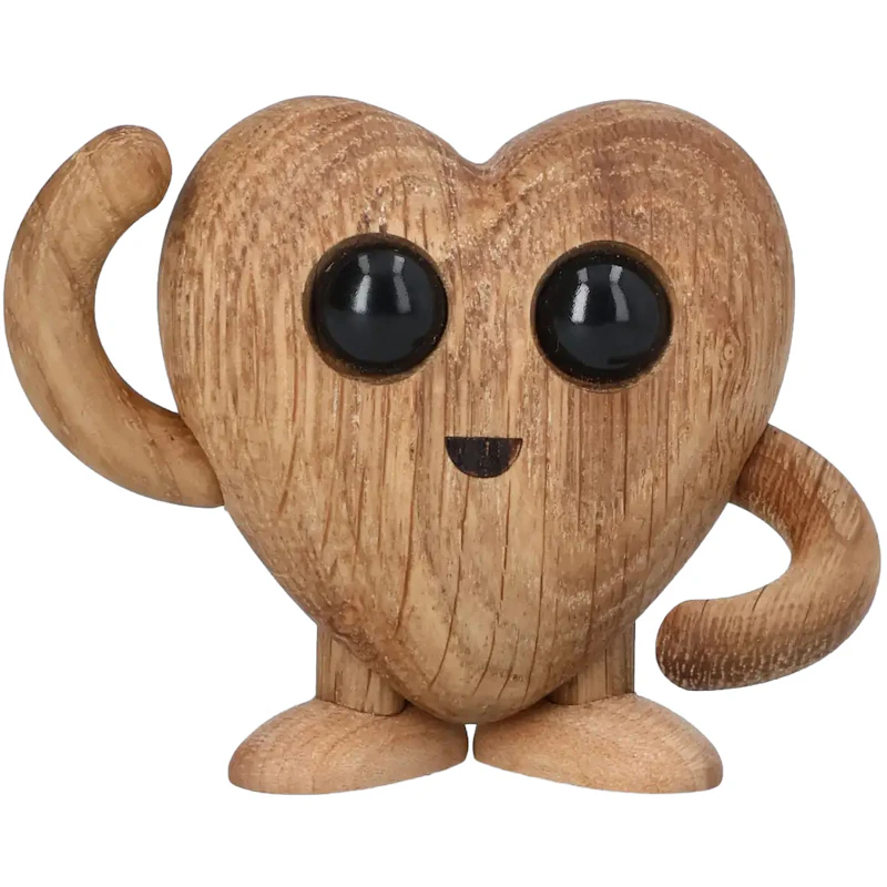 Hugo Heart Träfigur Hjärta, 5 cm