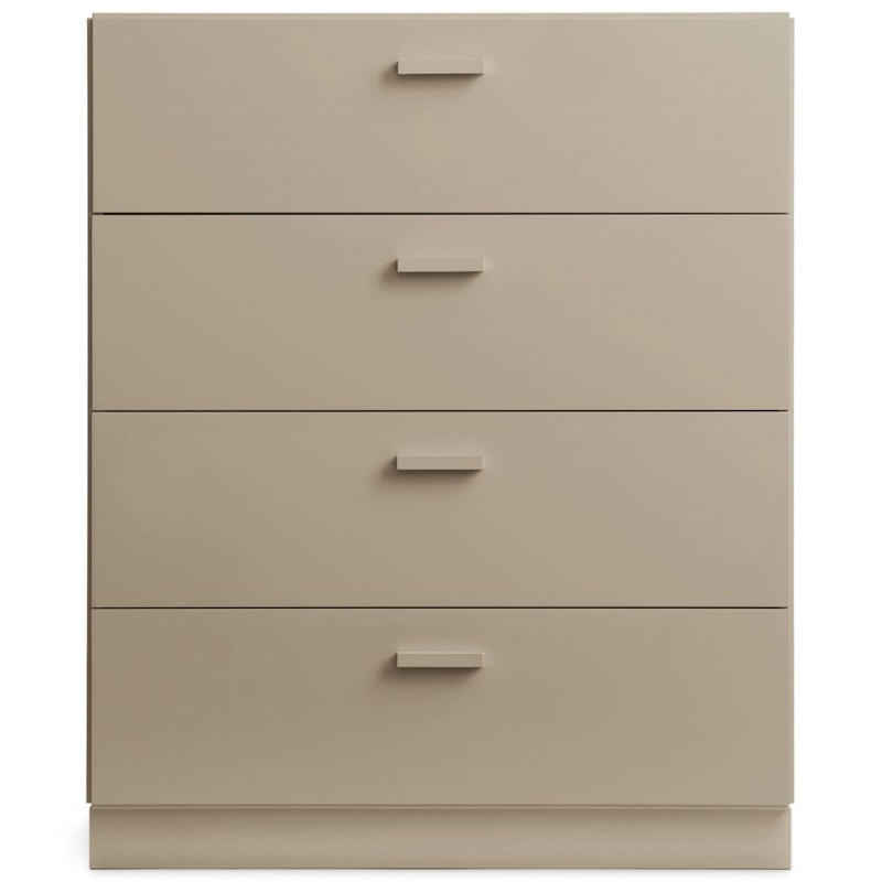 Relief Byrå Bred Med Sockel, Beige