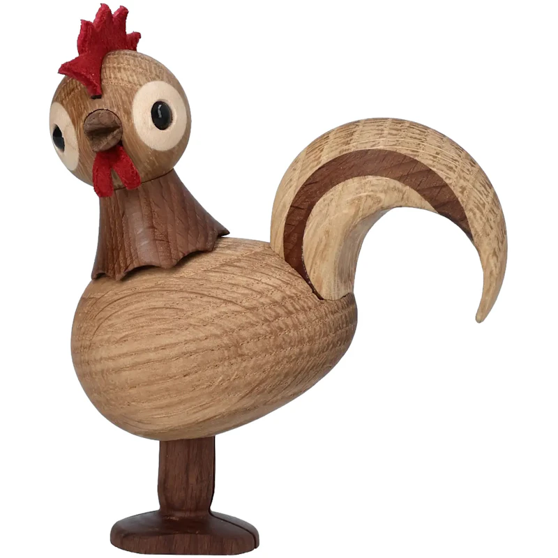 Rise Träfigur Tupp, 10,5 cm