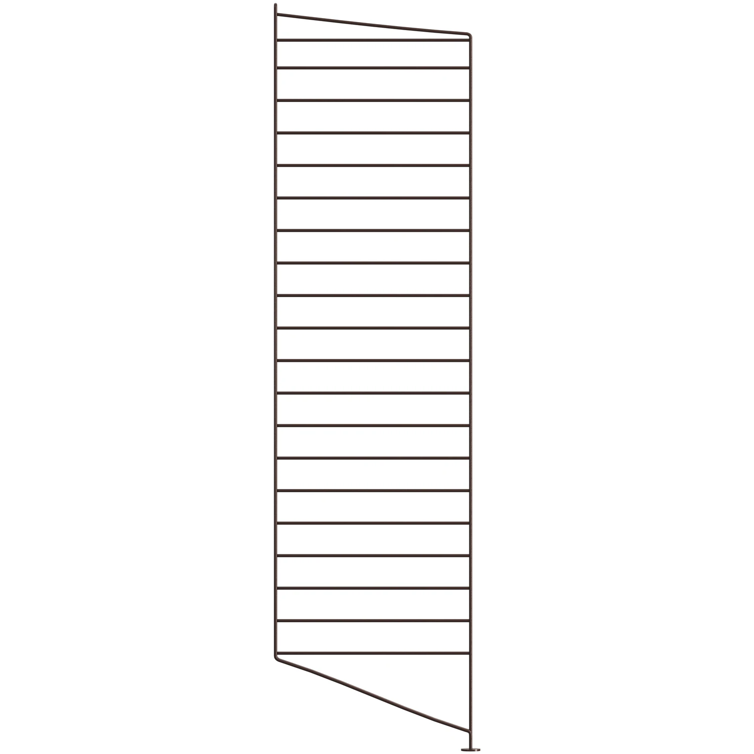 String Gavel Golv 30x115 Cm 1-pack - Modulära hyllsystem Mörkbrun