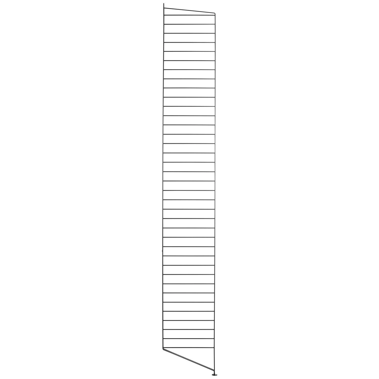 String Gavel Golv 30x200 Cm 1-pack - Modulära hyllsystem Stål Svart