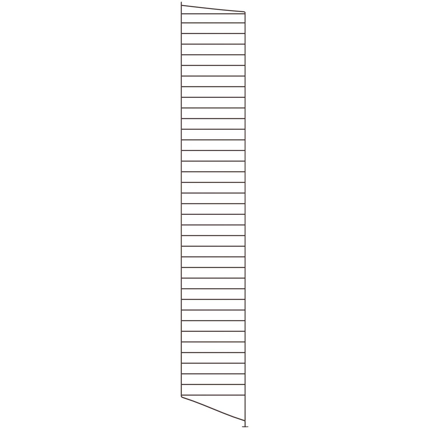 String Gavel Golv 30x200 Cm 1-pack - Modulära hyllsystem Stål Mörkbrun
