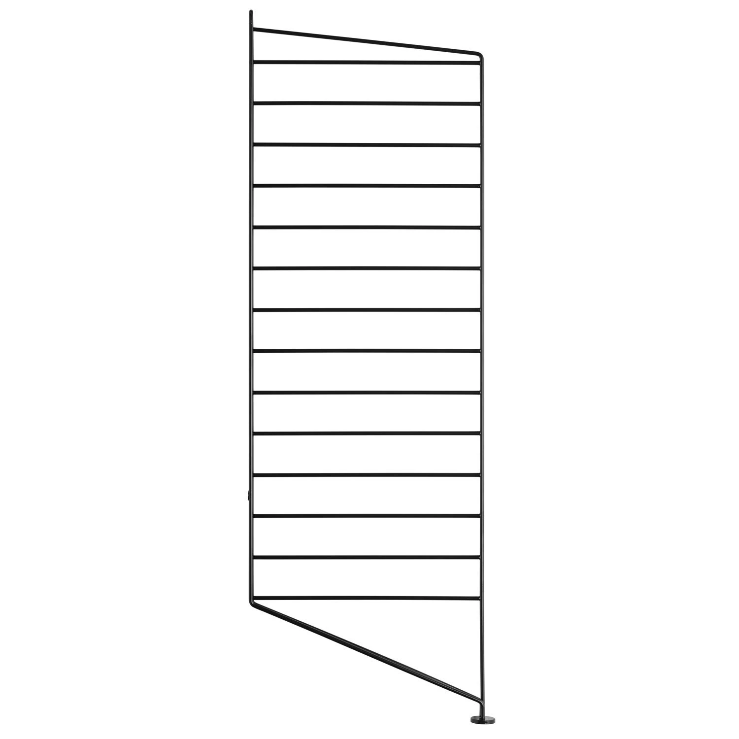 String Gavel Golv 30x85 Cm 1-pack - Modulära hyllsystem Stål Svart