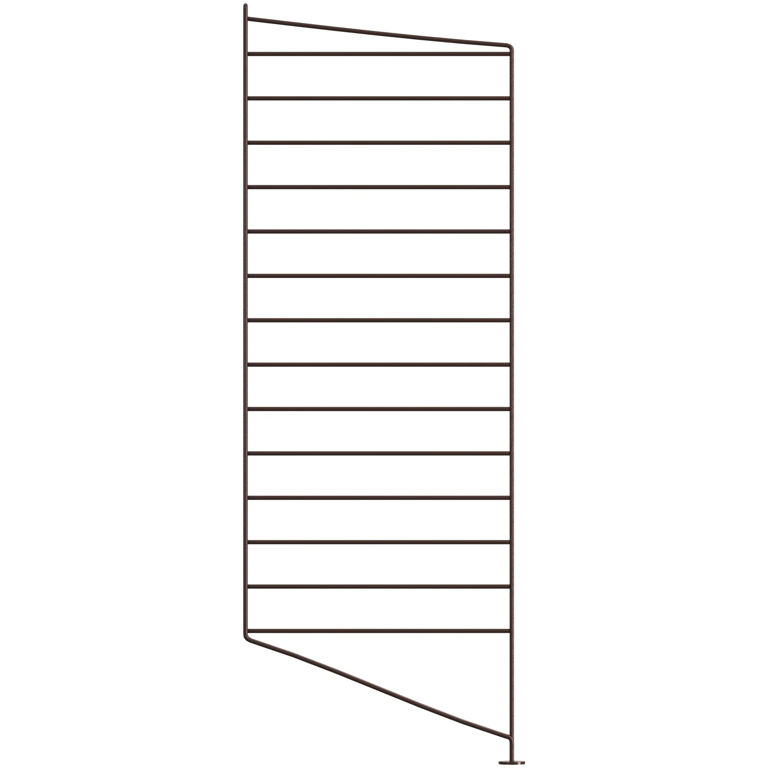 String Gavel Golv 30x85 Cm 1-pack - Modulära hyllsystem Stål Mörkbrun