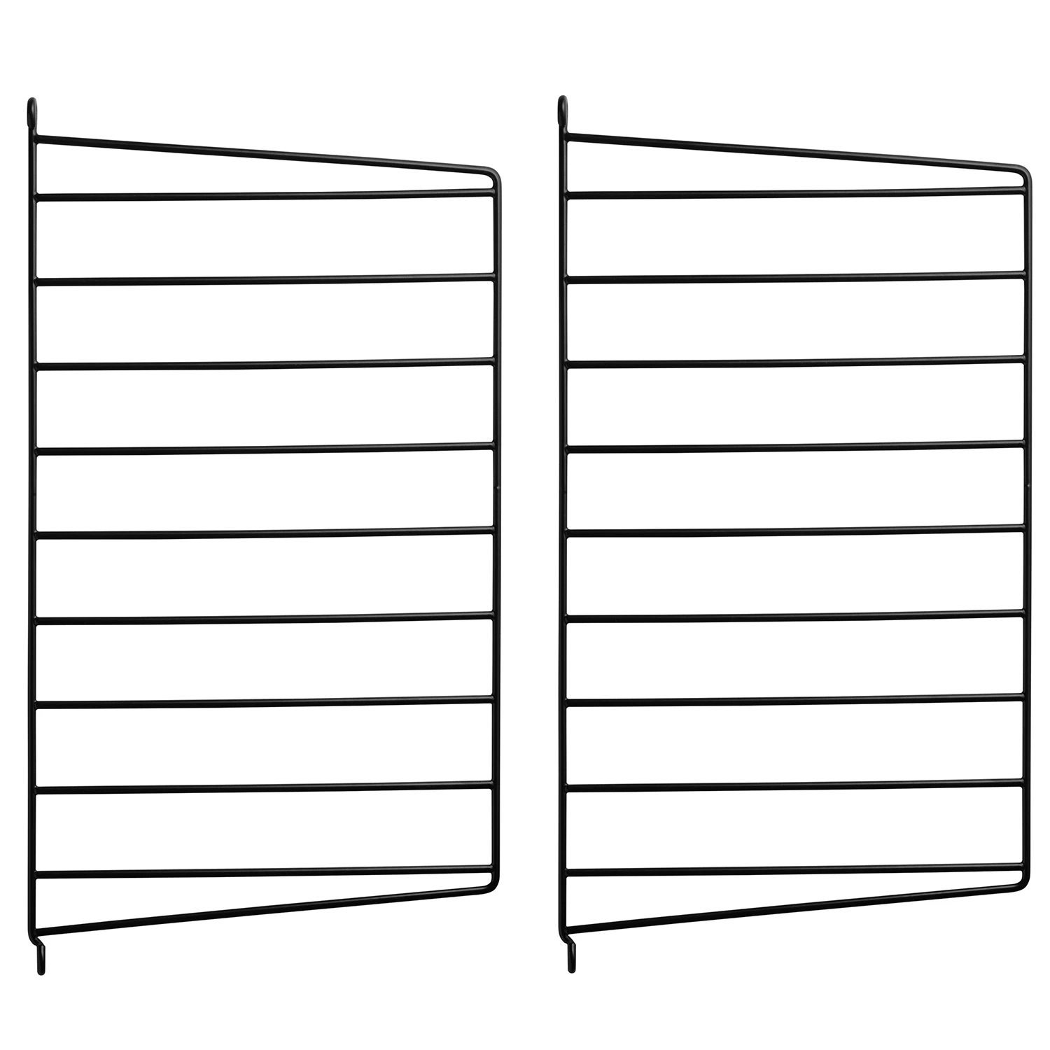 String Gavlar 30x50 Cm 2-pack - Modulära hyllsystem Stål Svart