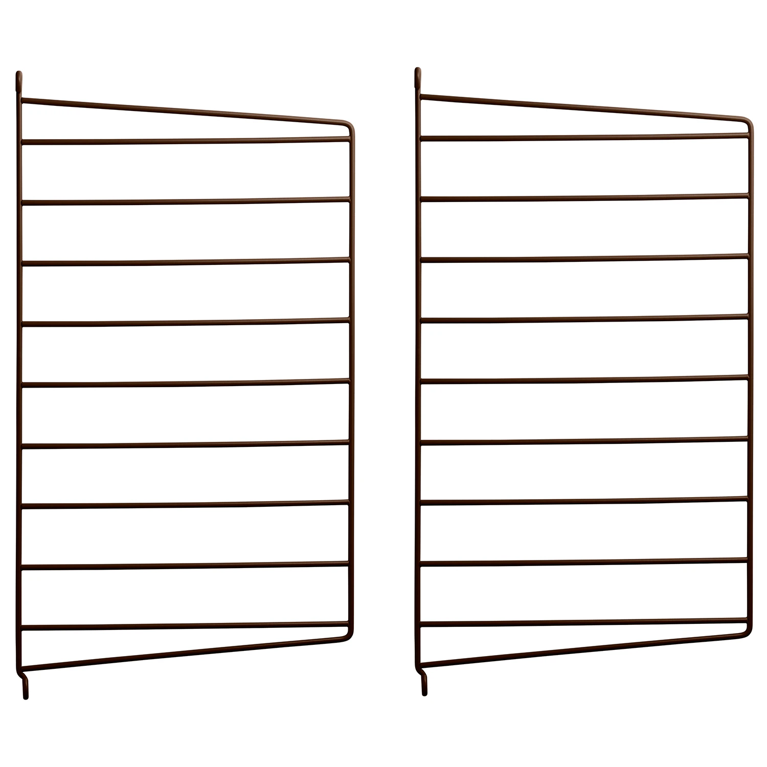 String Gavlar 30x50 Cm 2-pack - Modulära hyllsystem Stål Brun