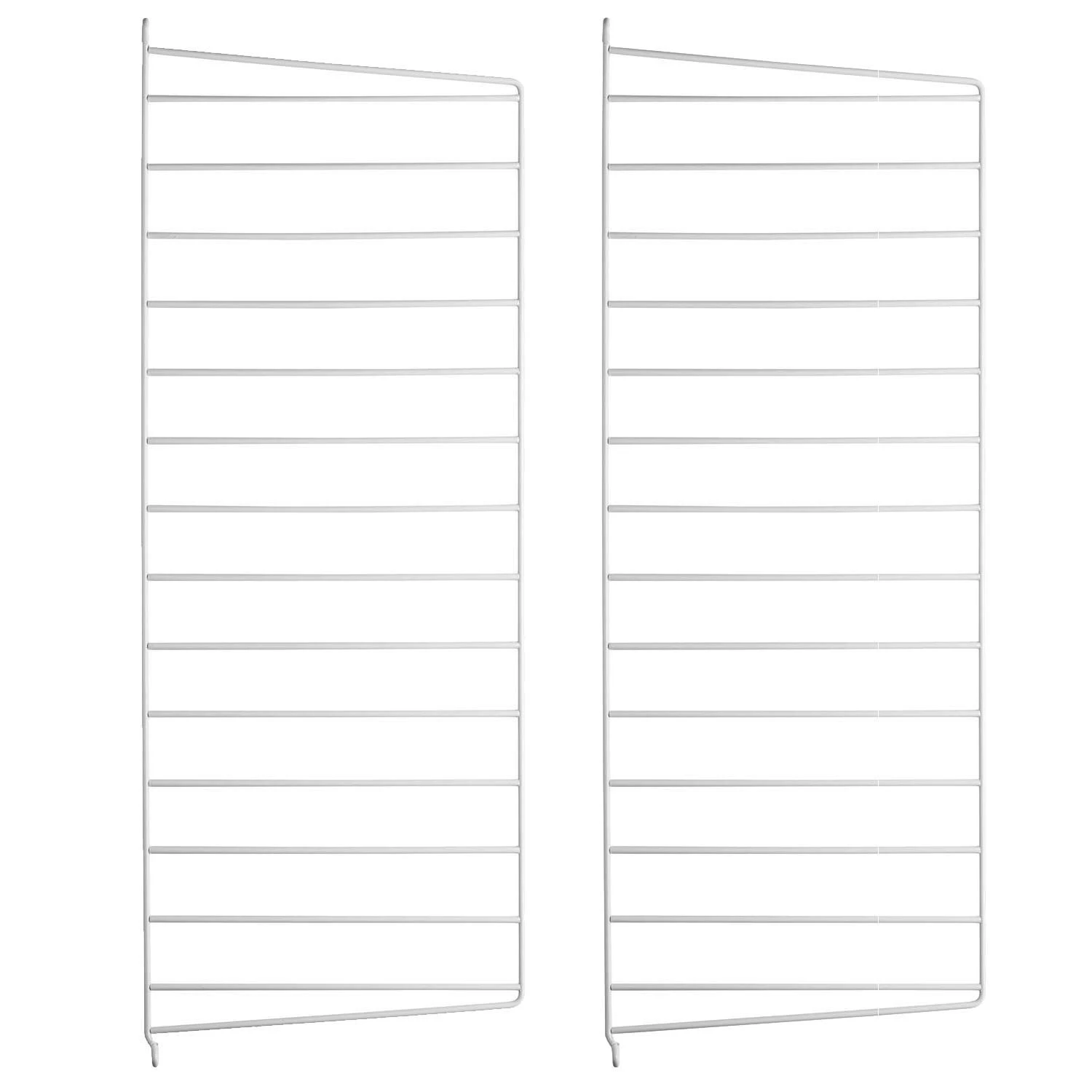 String Gavlar 30x75 Cm 2-pack - Modulära hyllsystem Stål Vit