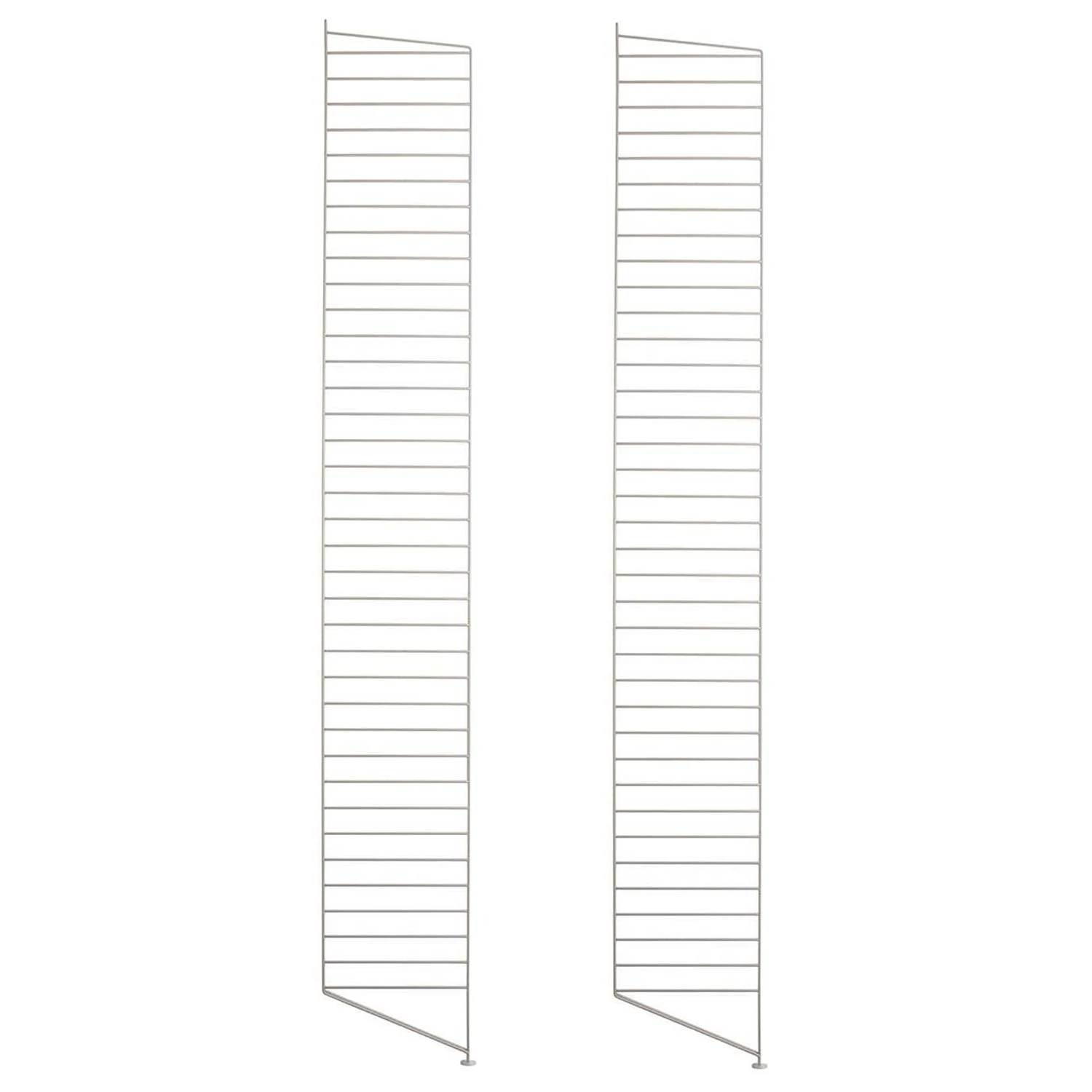 String Gavlar Golv 30x200 Cm 2-pack - Modulära hyllsystem Stål Beige