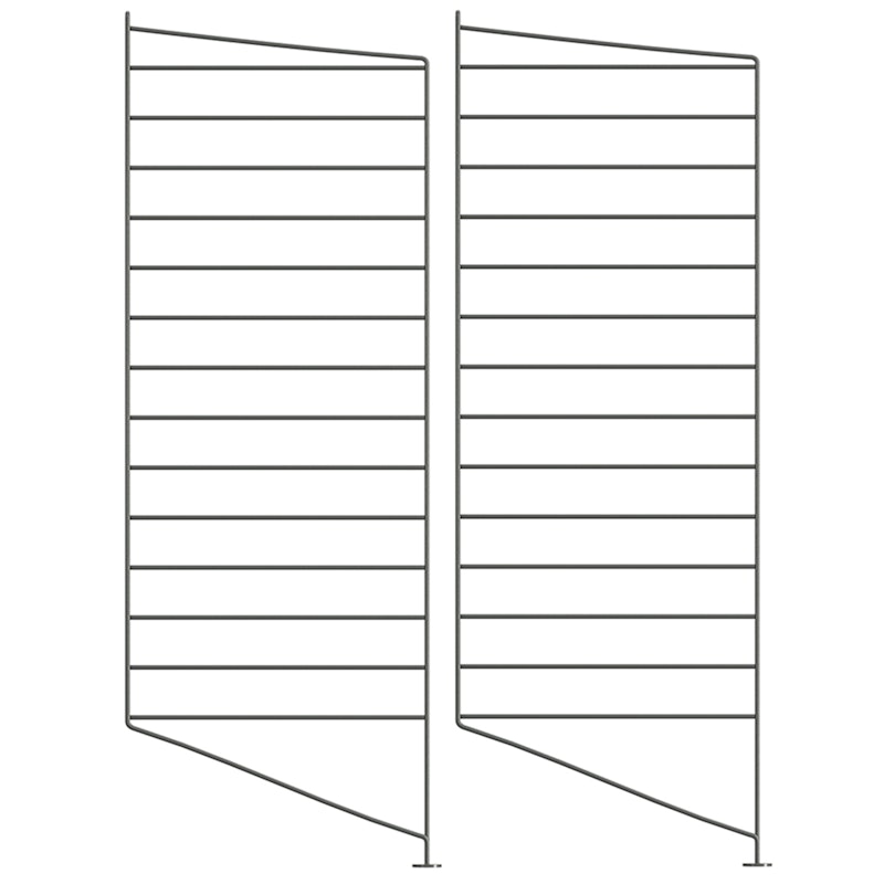 String Gavlar Golv 30x85 cm 2-pack, Mörkgrå