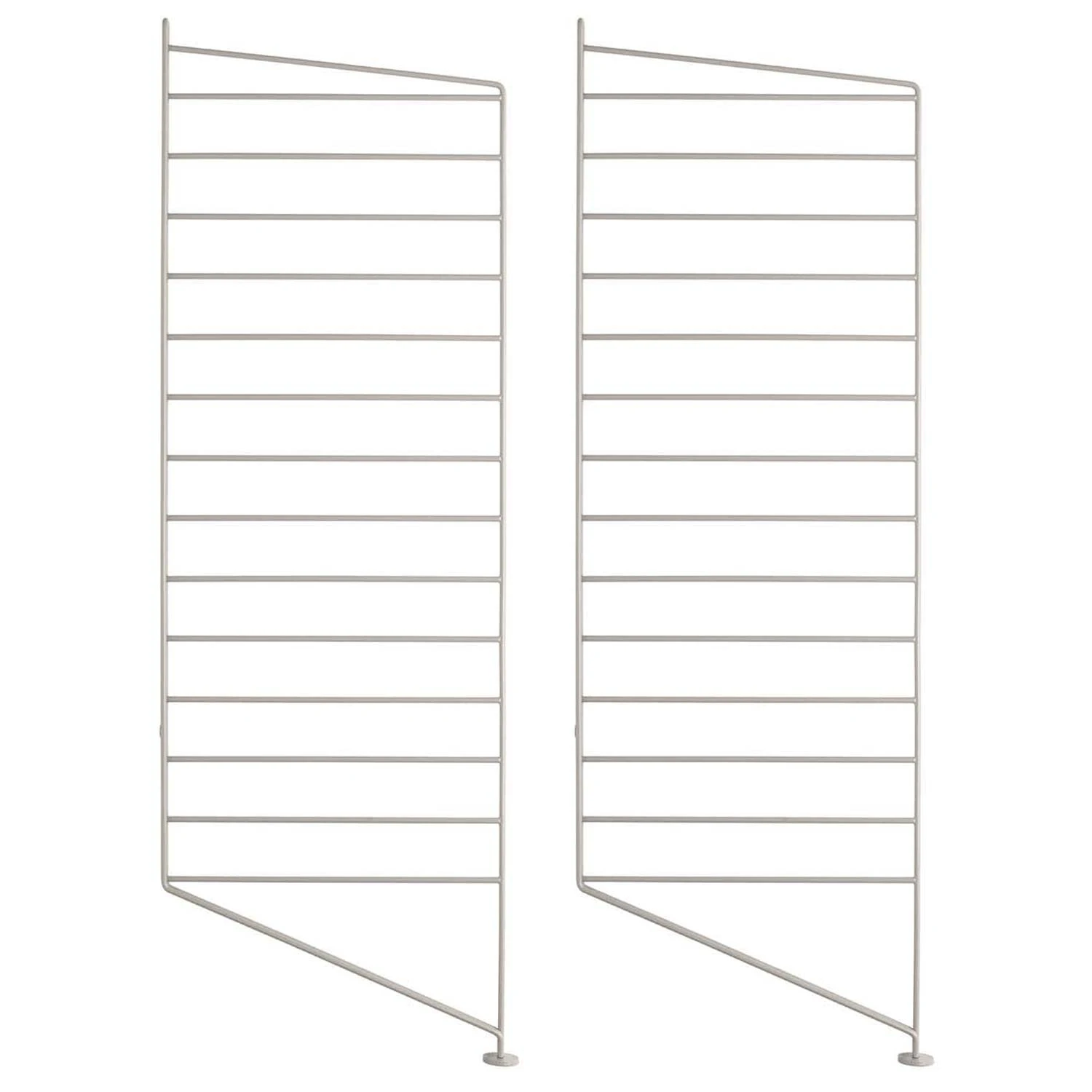 String Gavlar Golv 30x85 Cm 2-pack - Modulära hyllsystem Stål Beige