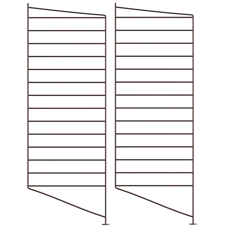 String Gavlar Golv 30x85 cm 2-pack, Mörkbrun