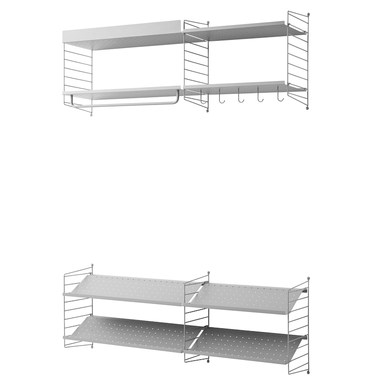 String Hyllsystem No 10, Grå