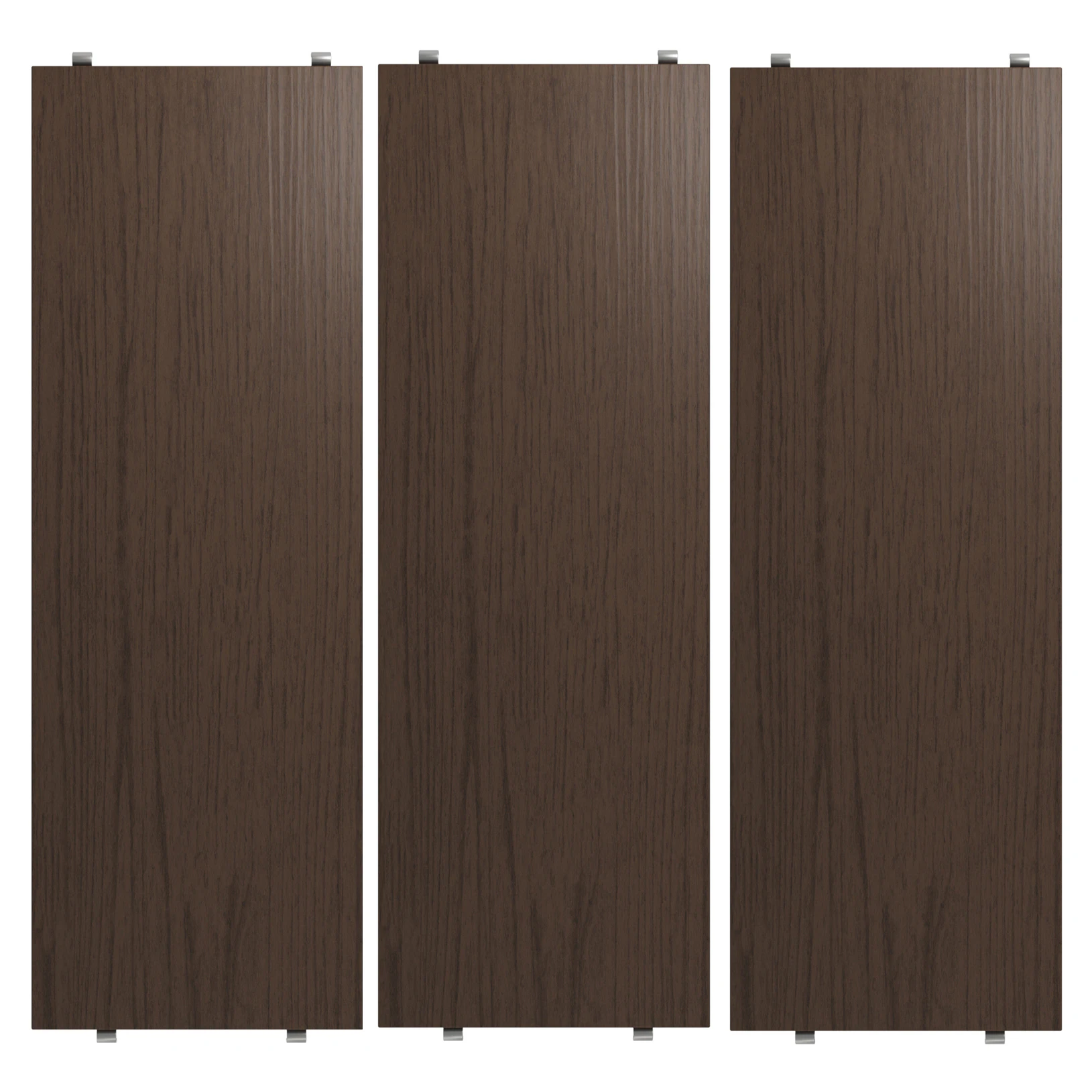 String Hyllplan 3-pack 58x20 Cm - Modulära hyllsystem Mörk Ek