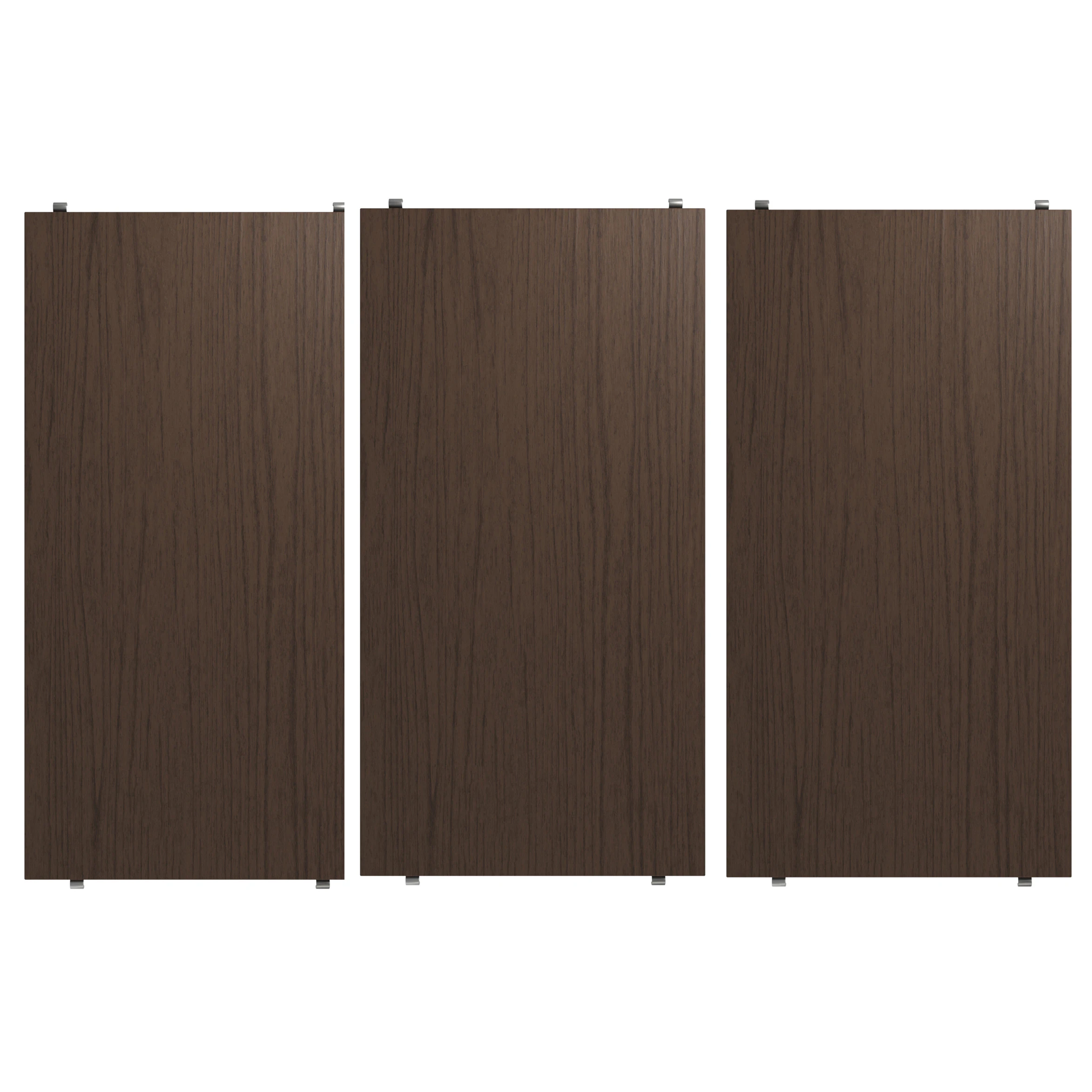 String Hyllplan 3-pack 58x30 Cm - Modulära hyllsystem Mörk Ek