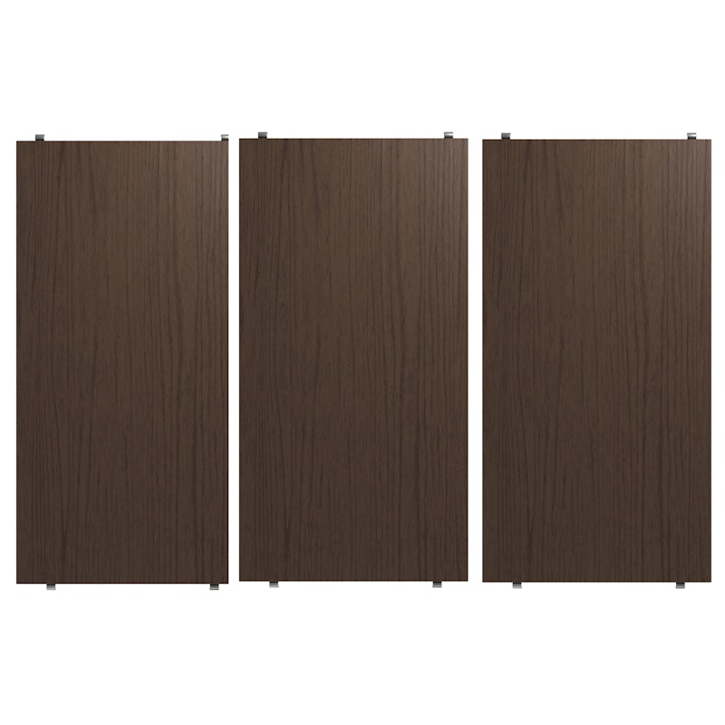 String Hyllplan 3-pack 58x30 cm, Dark Oak