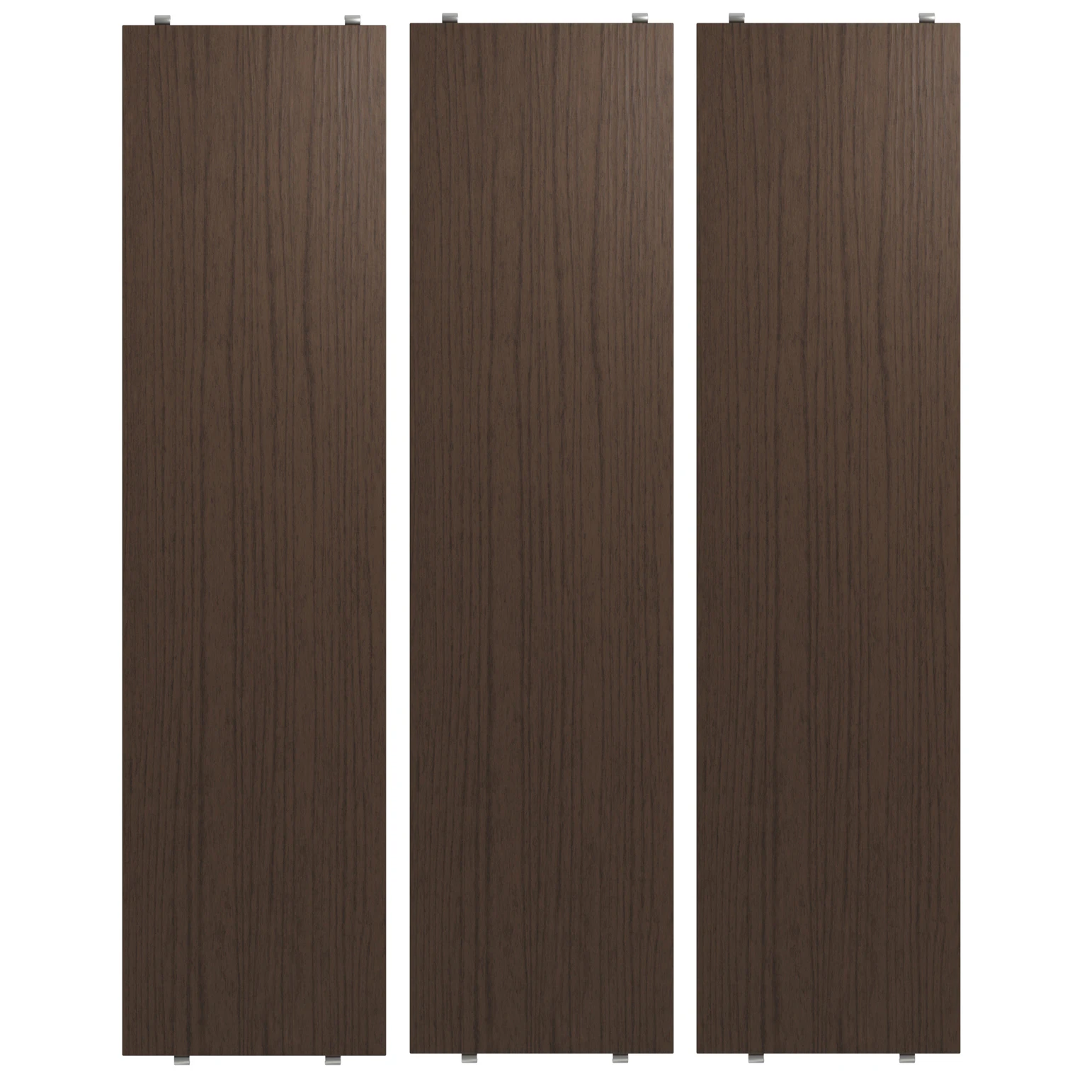 String Hyllplan 3-pack 78x20 Cm - Modulära hyllsystem Mörk Ek