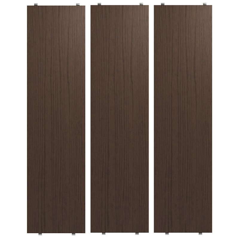 String Hyllplan 3-pack 78x20 cm, Dark Oak