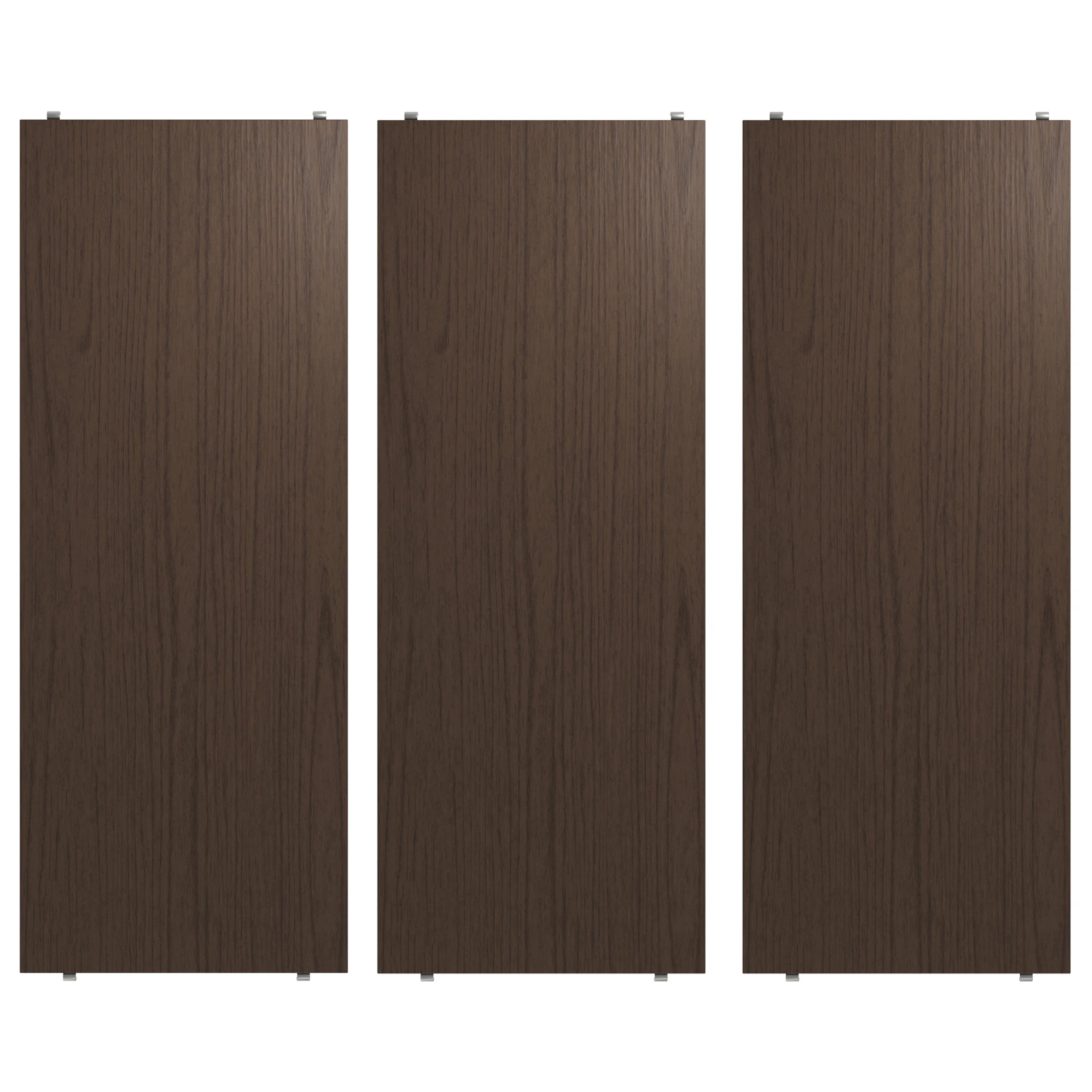 String Hyllplan 3-pack 78x30 Cm - Modulära hyllsystem Mörk Ek