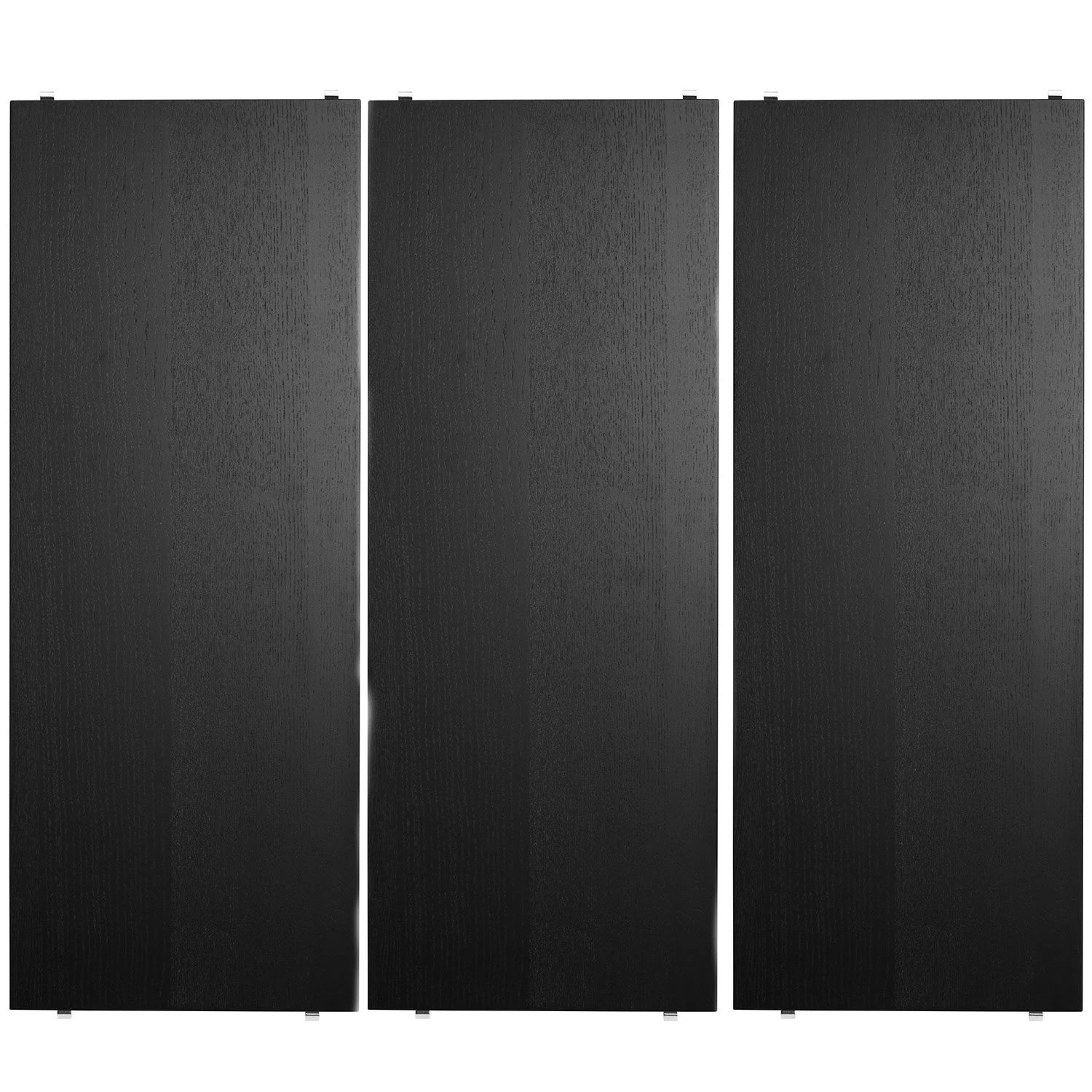 String Hyllplan 3-pack 58x20 Cm Ask - Modulära hyllsystem Svart