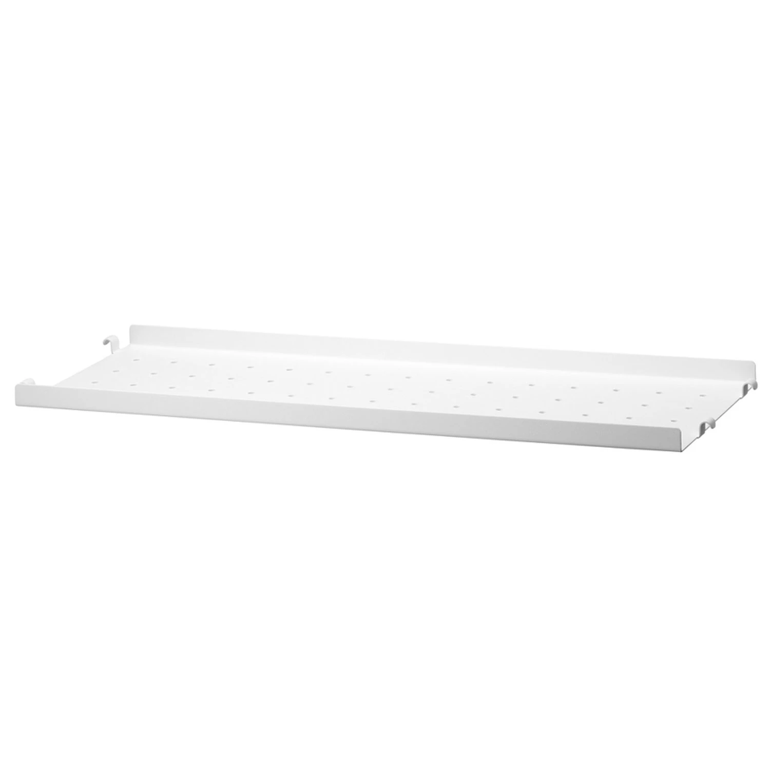 String Hyllplan Med Låg Kant Metall 20x58 Cm - Modulära hyllsystem Vit