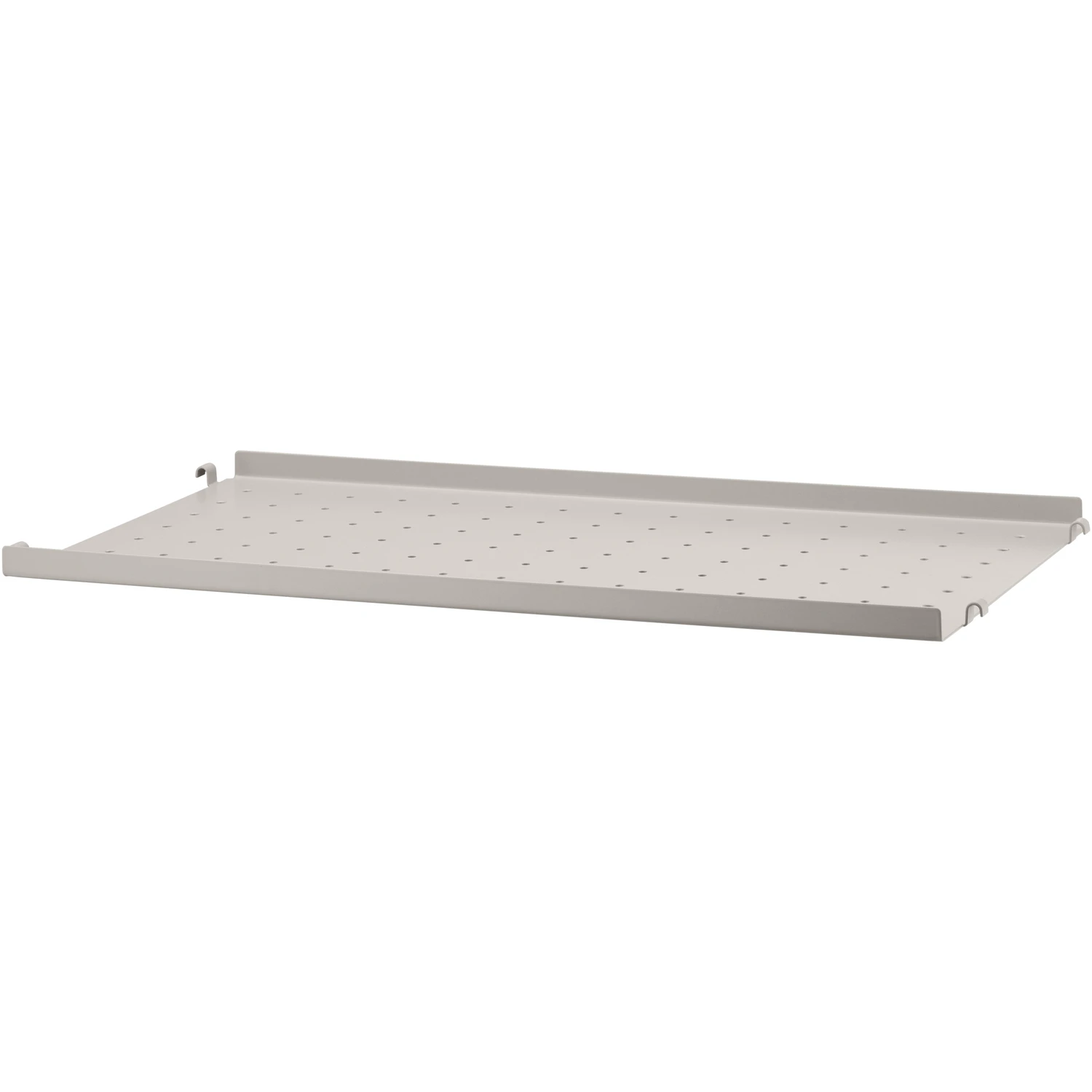 String Hyllplan Med Låg Kant Metall 30x58 Cm - Modulära hyllsystem Beige