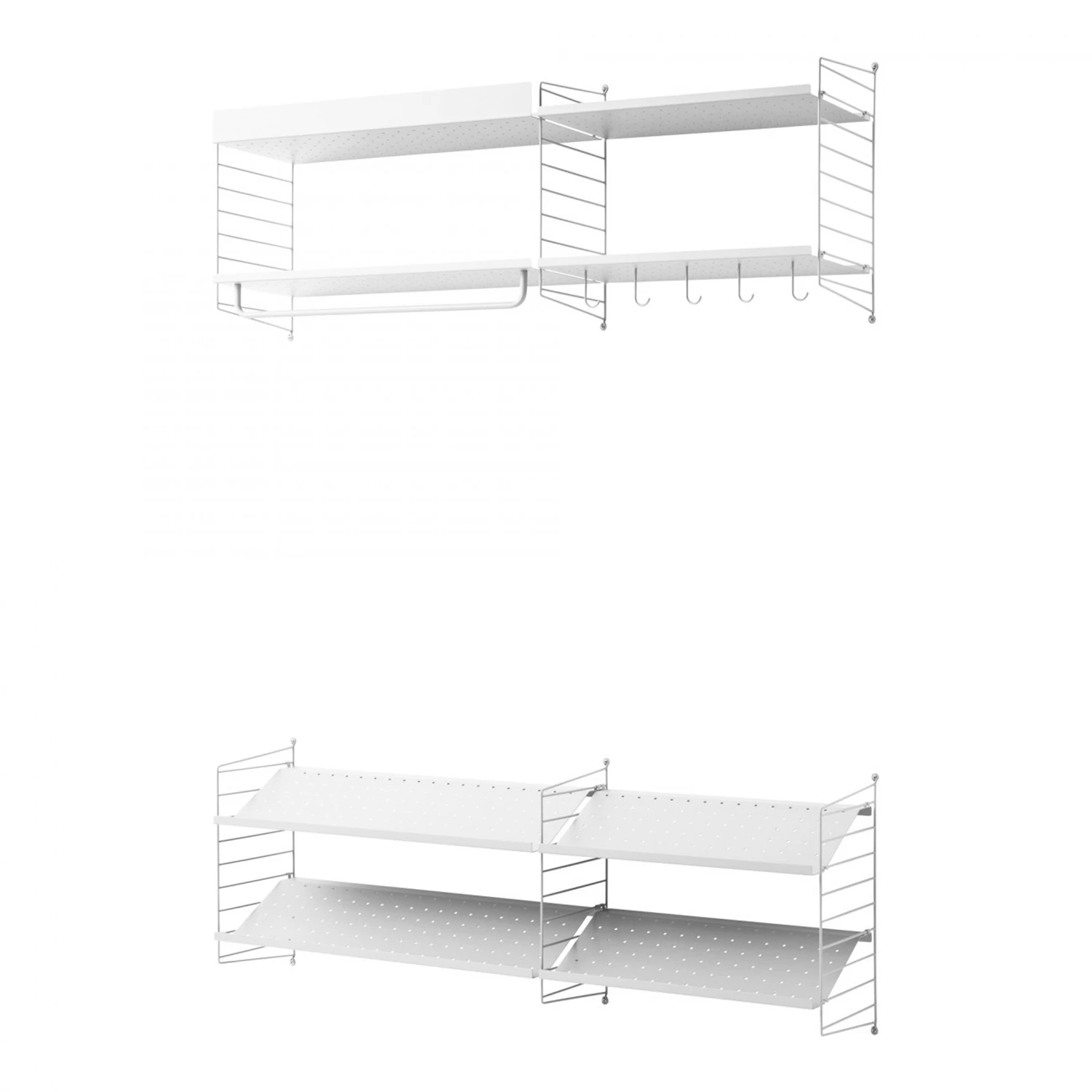 String Hyllsystem No 10 - Modulära hyllsystem Stål Vit