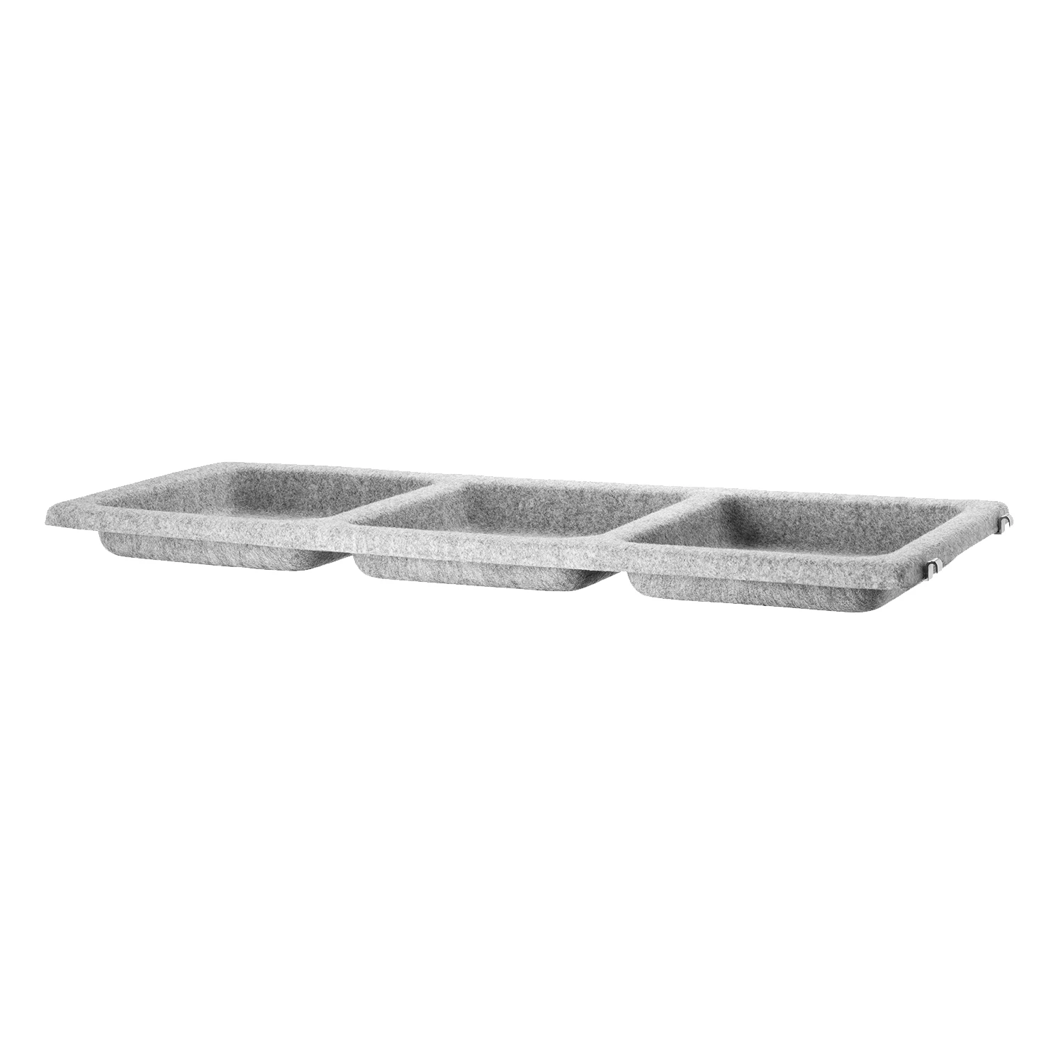 String Skålplan 30x78 Cm - Modulära hyllsystem Filt Ljusgrå