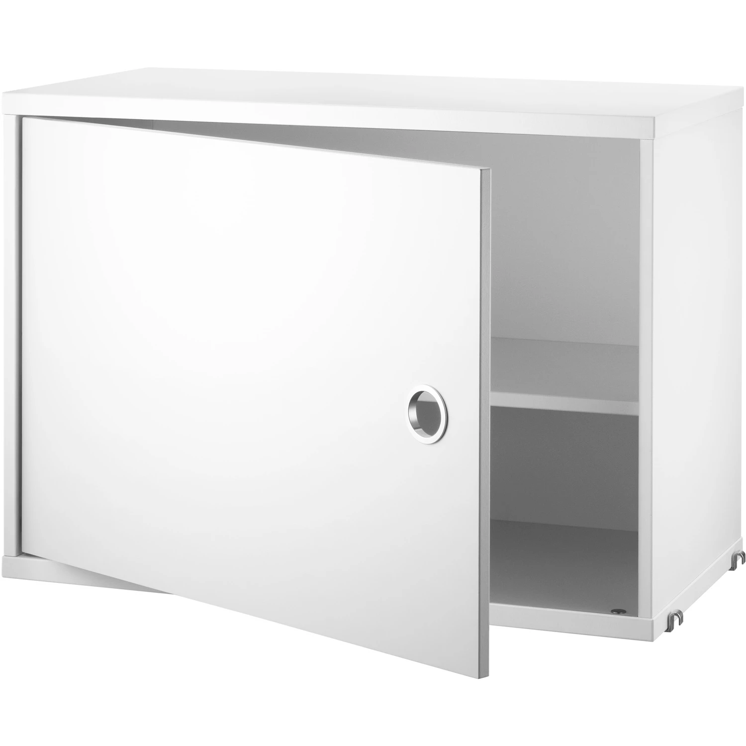 String Skåp + Dörr 58x30x42 Cm 1-pack - Modulära hyllsystem Lackad Mdf Vit