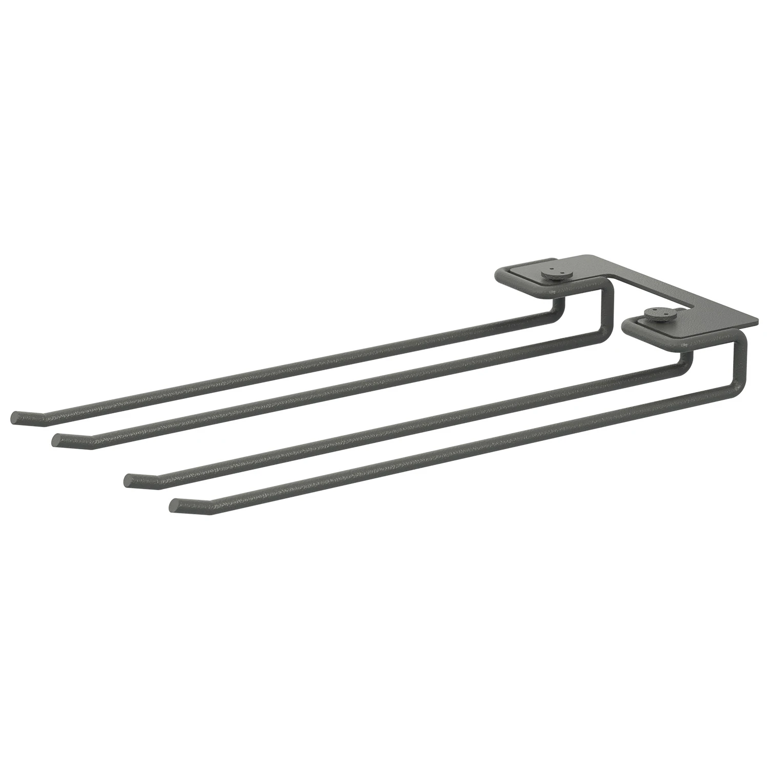 String Spjut Till Glas 30 Cm 2-pack - Modul&auml;ra hyllsystem St&aring;l M&ouml;rkgr&aring;