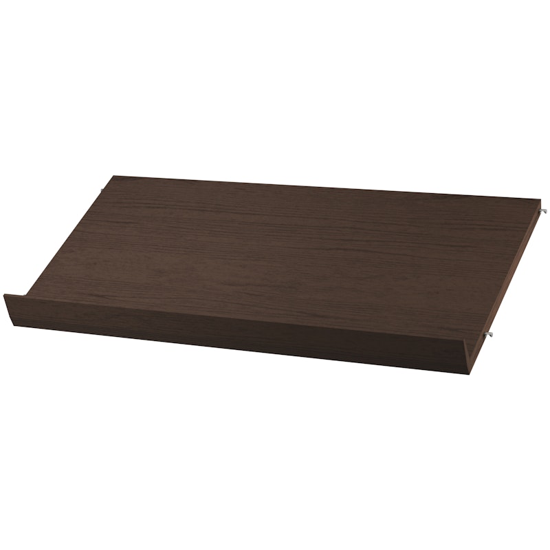 String Tidningshylla 78x30 cm, Mörk Ek