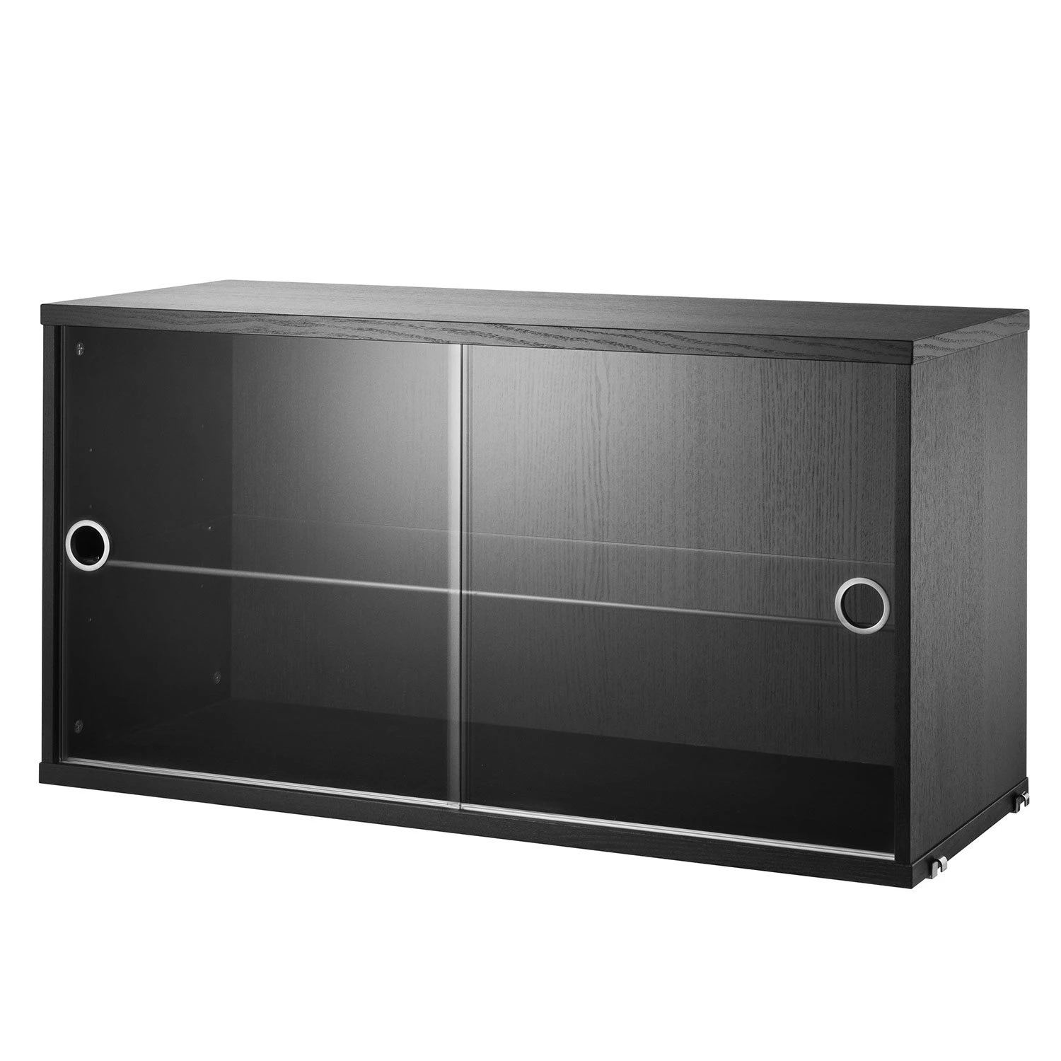 String Vitrinsk&aring;p 30x78 Cm betsad Ask - Sk&aring;p & vitrinsk&aring;p Svart