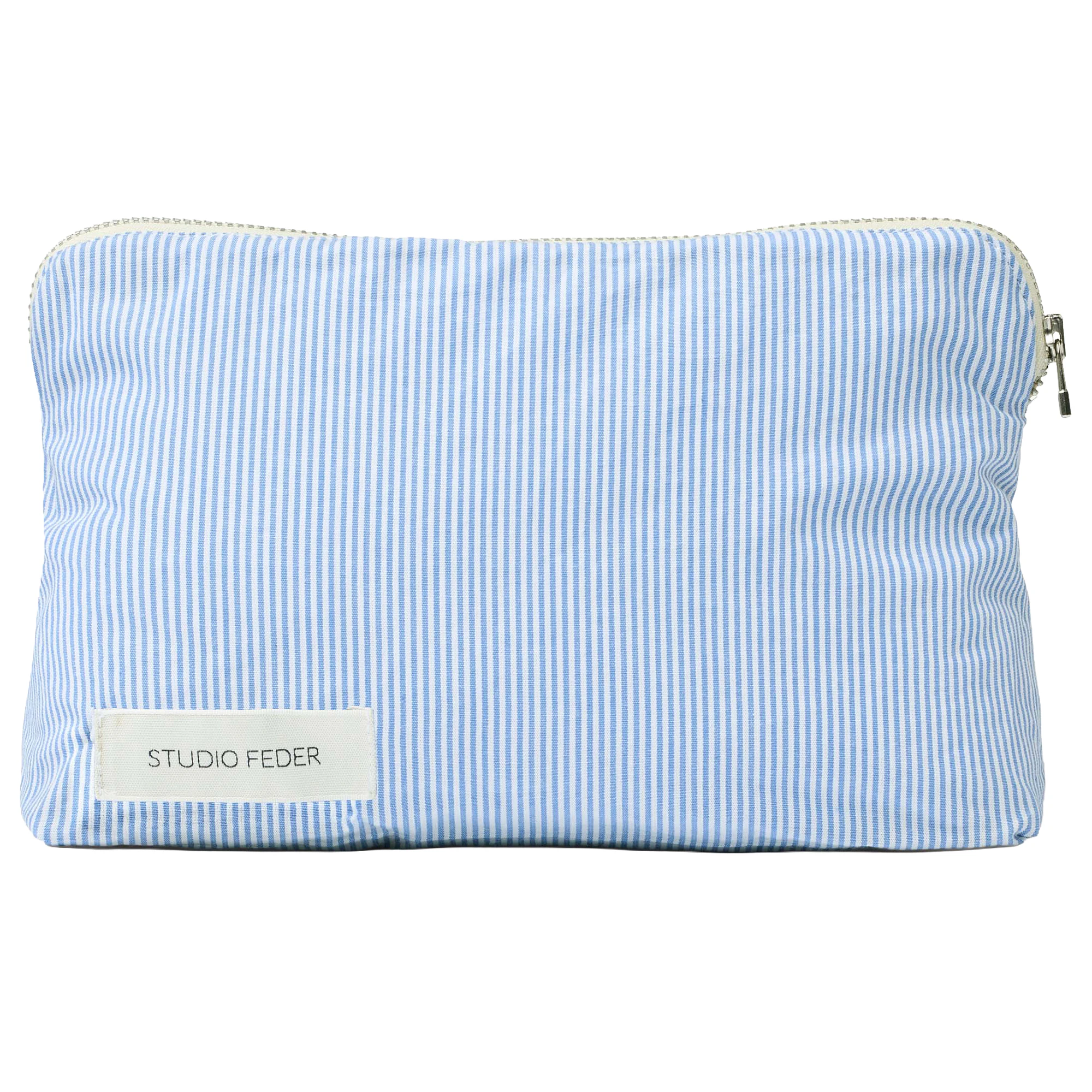 Studio Feder Celia Mini Necess&auml;r - Smyckeskrin & bonbonniere Ekologisk Bomull Milk Stripe