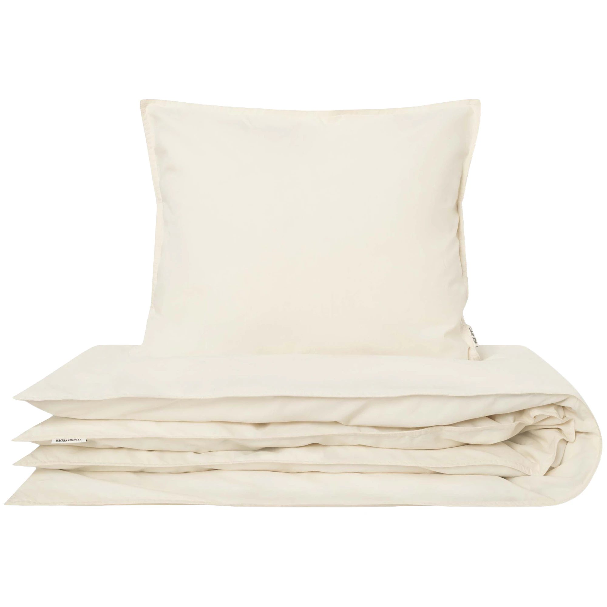 Studio Feder Bäddset 200x220 Cm - Bäddset Ekologisk Bomull Ivory