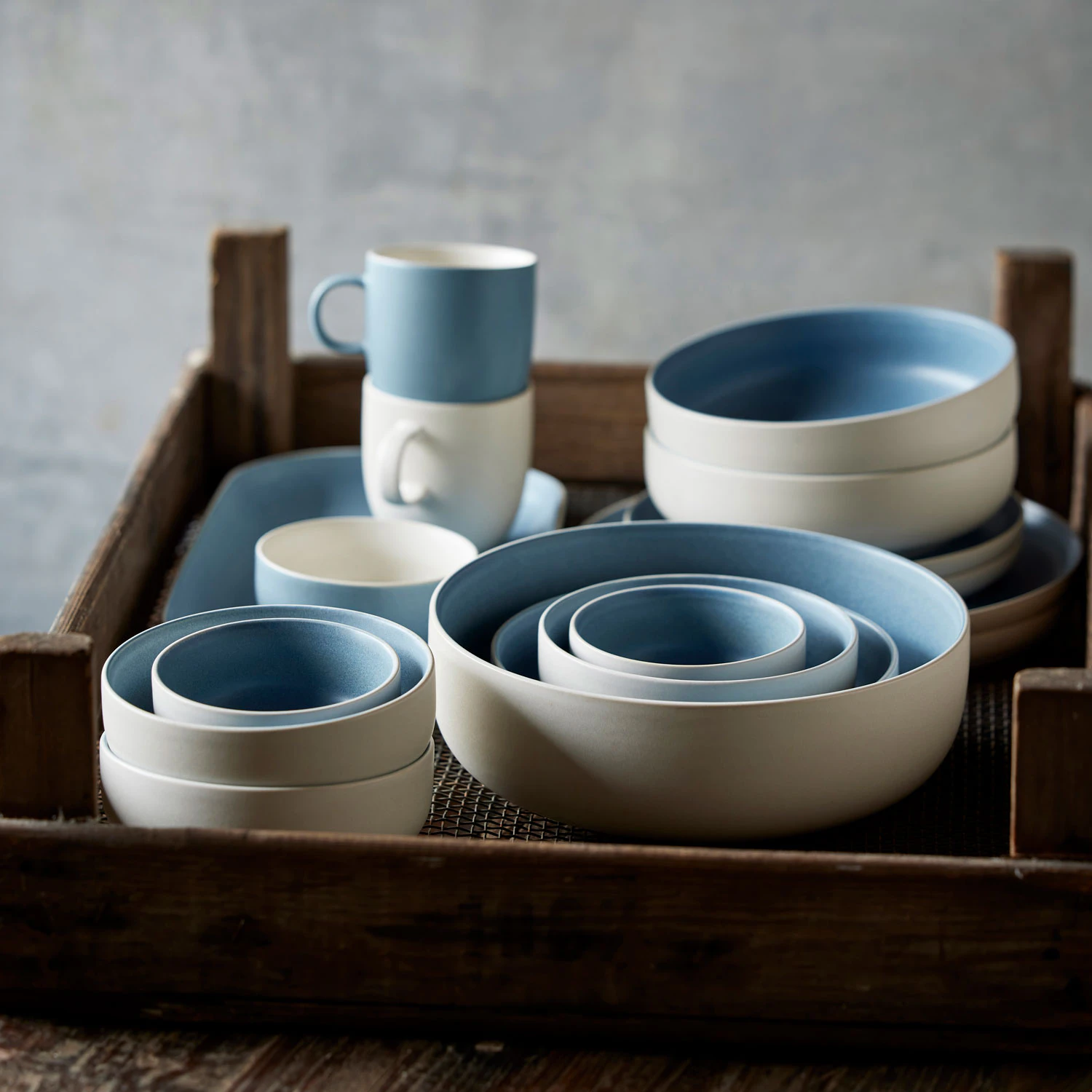 Studio Round North Mugg 4-pack, blå från Studio Round, bild 2
