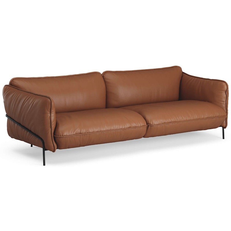 Continental 3-Sitssoffa, Elmo Leather Nordic Konjak