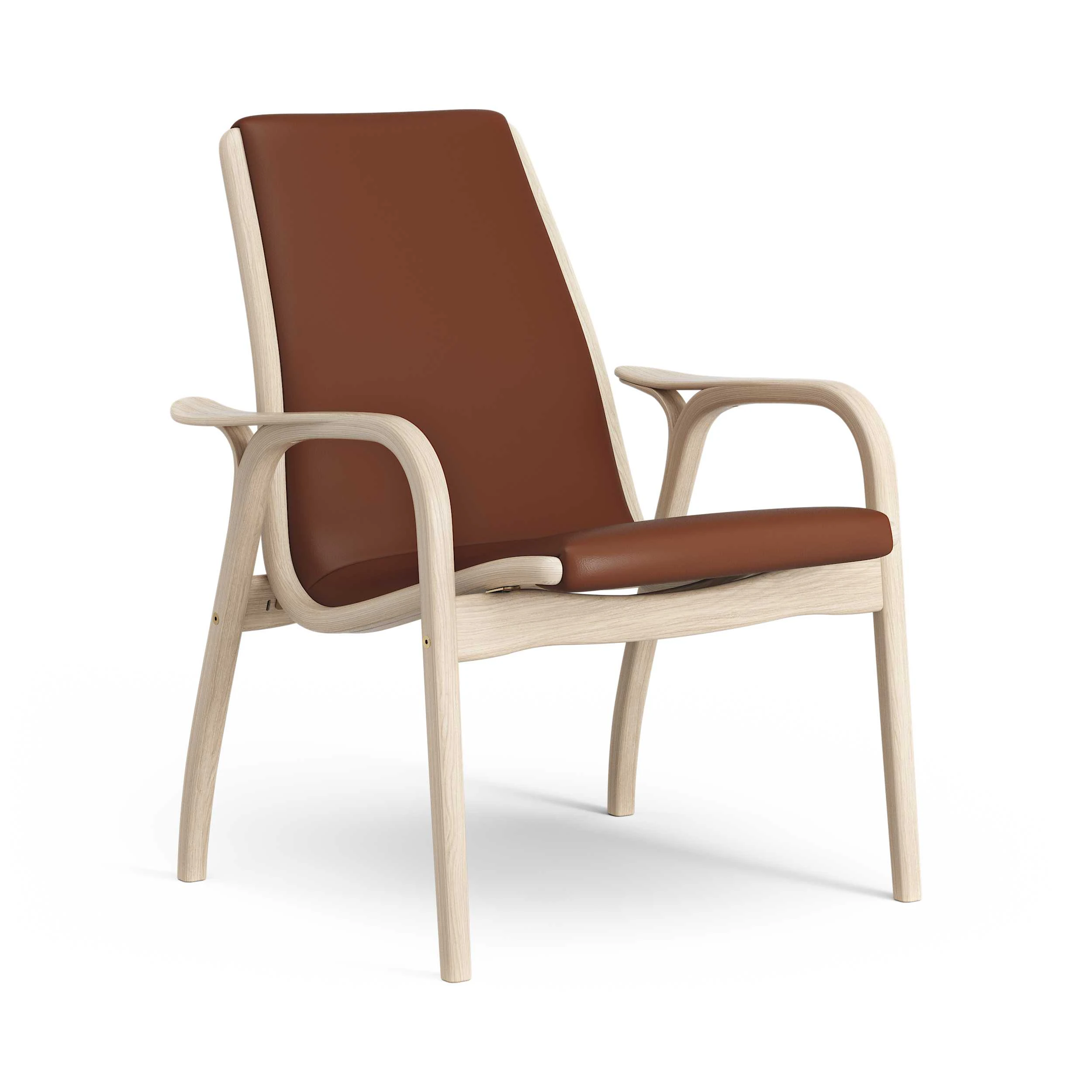 Swedese Laminett F&aring;t&ouml;lj Vitpigmenterad Lackad Ek / - F&aring;t&ouml;ljer L&auml;der Brun