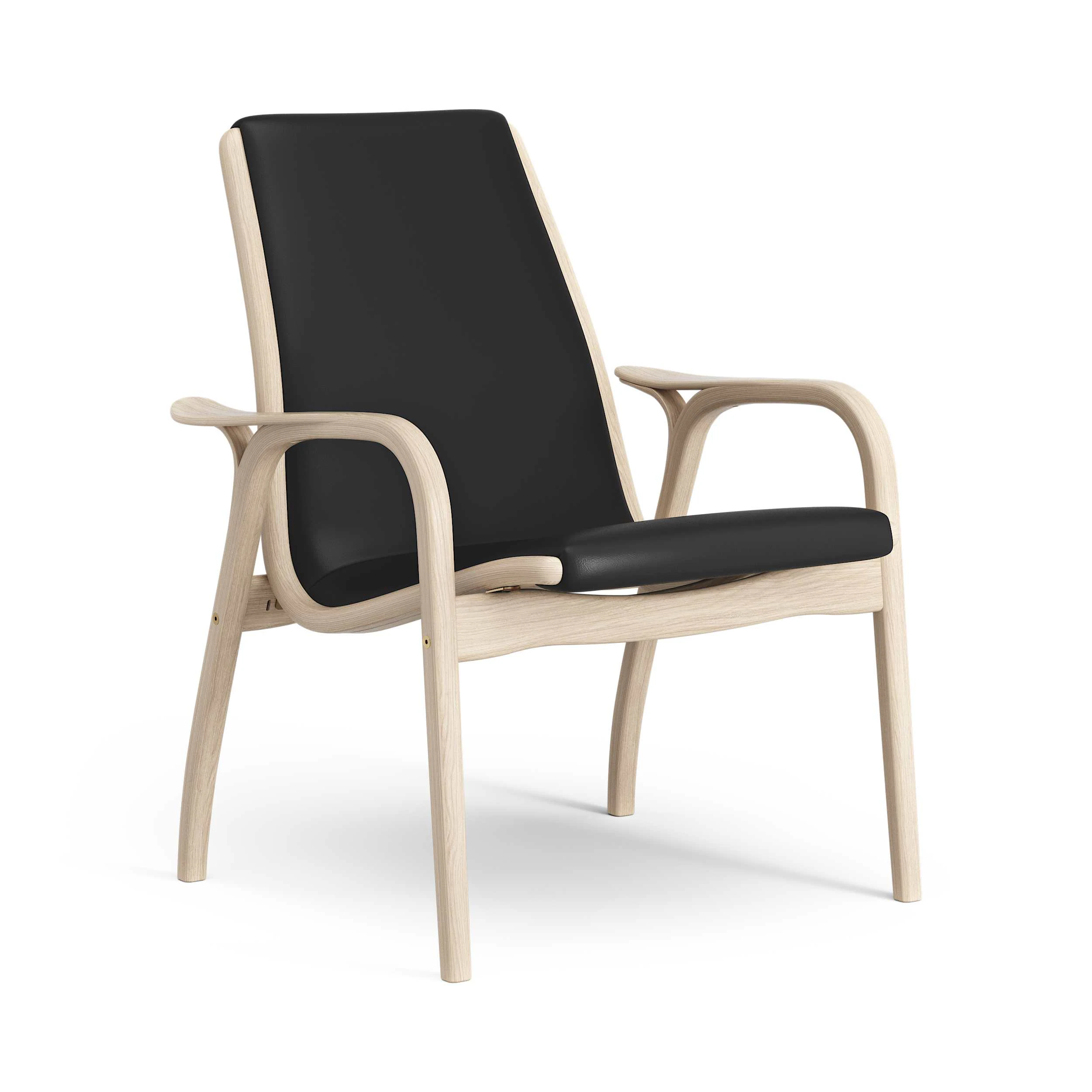 Swedese Laminett F&aring;t&ouml;lj Vitpigmenterad Lackad Ek / - F&aring;t&ouml;ljer L&auml;der Svart